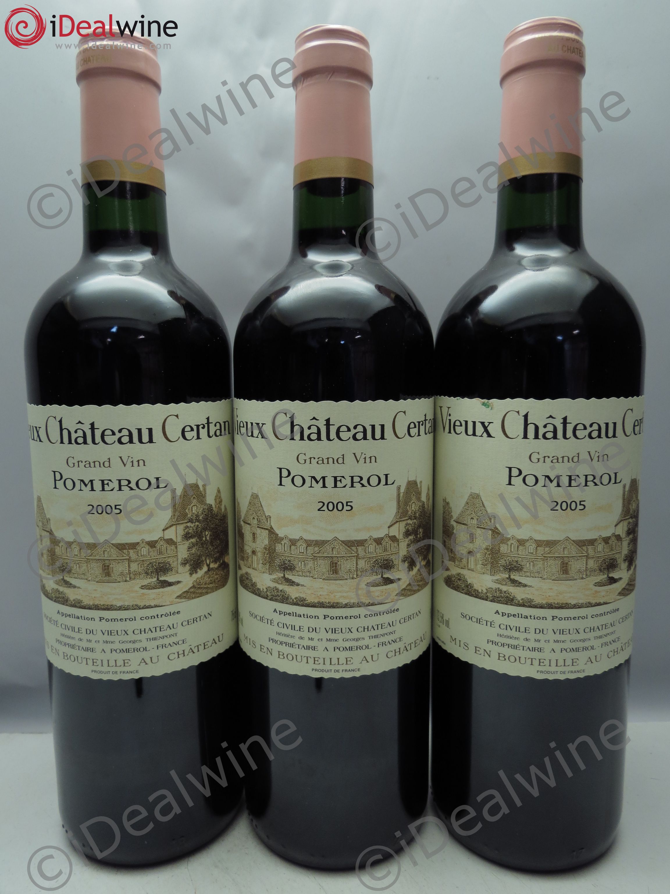 Vieux Château Certan 2005 - Lot de 3 bouteilles - 0