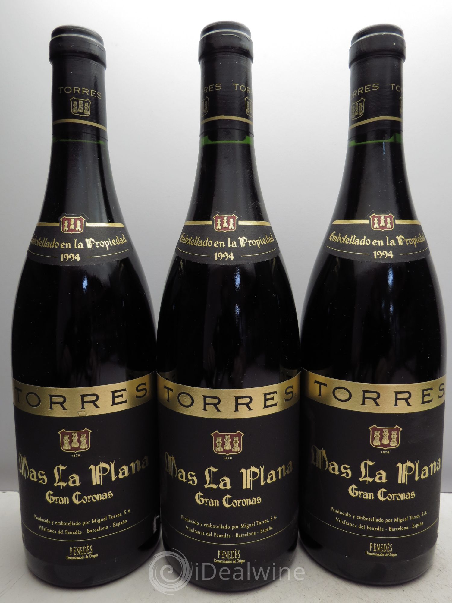 Penedes Mas La Plana Gran Coronas Torres 1994 - Posten von 3 Flaschen - 0