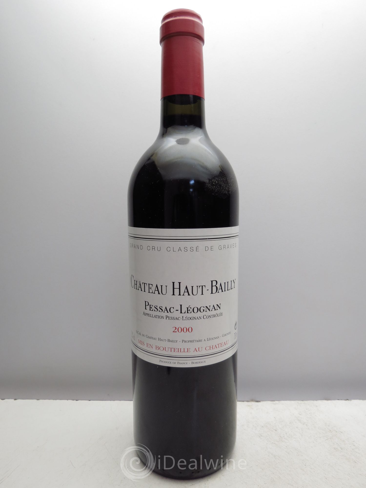 Château Haut-Bailly Cru Classé de Graves 2000 - Lot de 1 bouteille - 0
