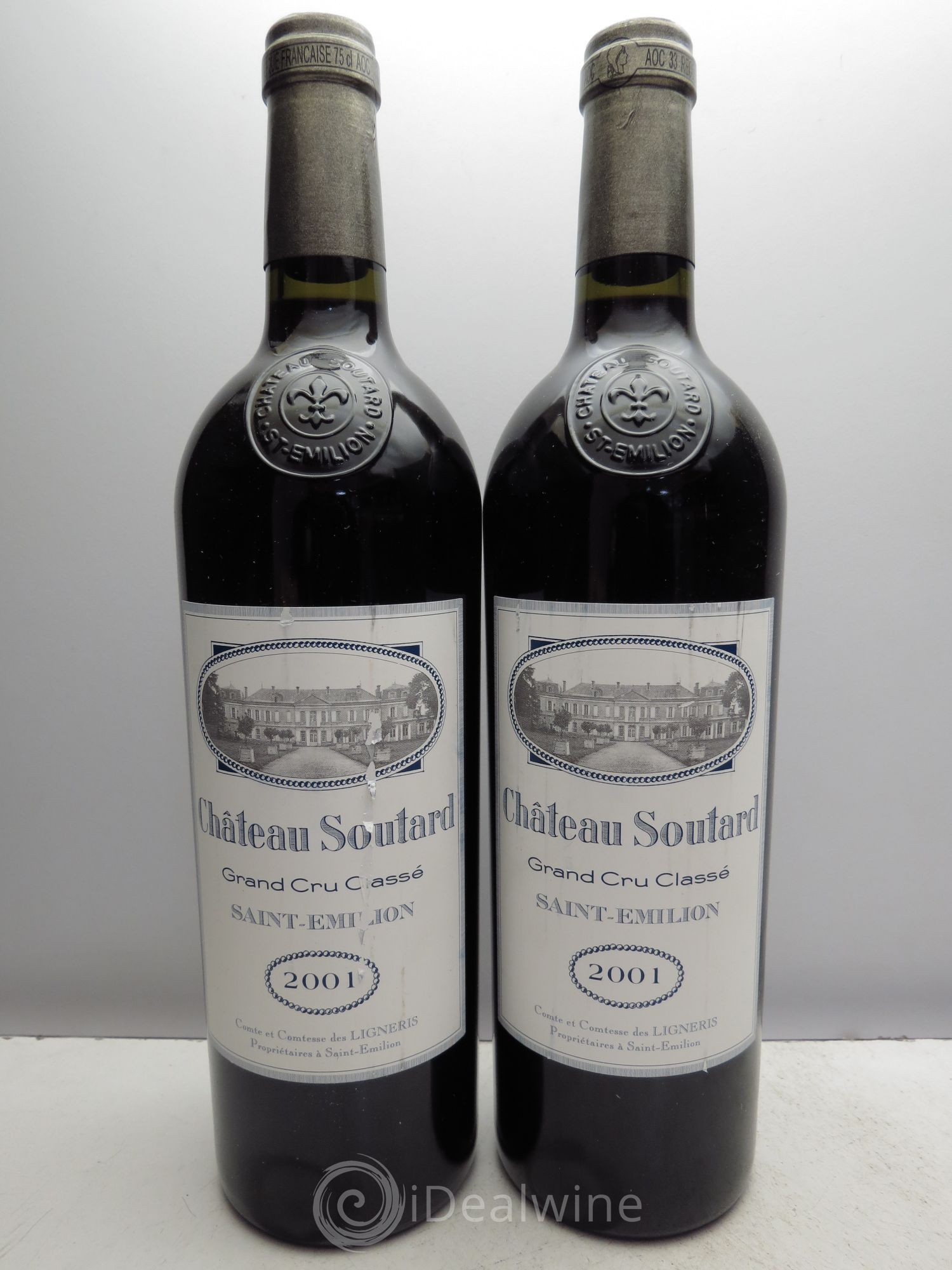 Château Soutard Grand Cru Classé 2001 - Lot de 2 bouteilles - 0