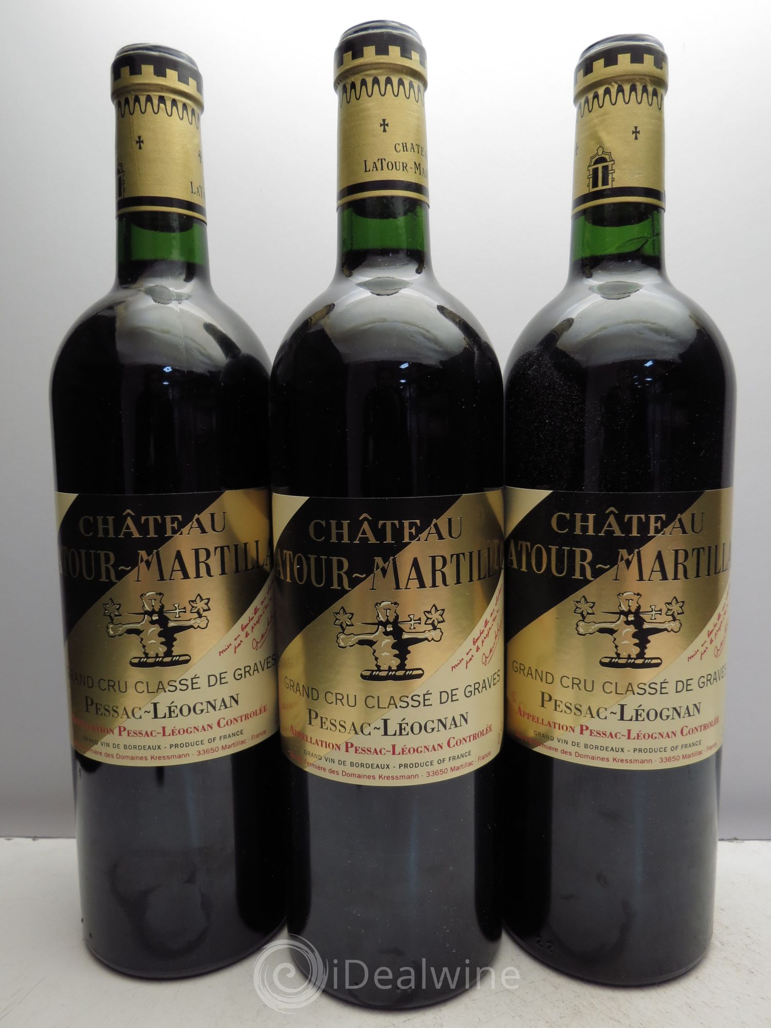 Château Latour-Martillac Cru Classé de Graves 2002 - Lot de 3 bouteilles - 0