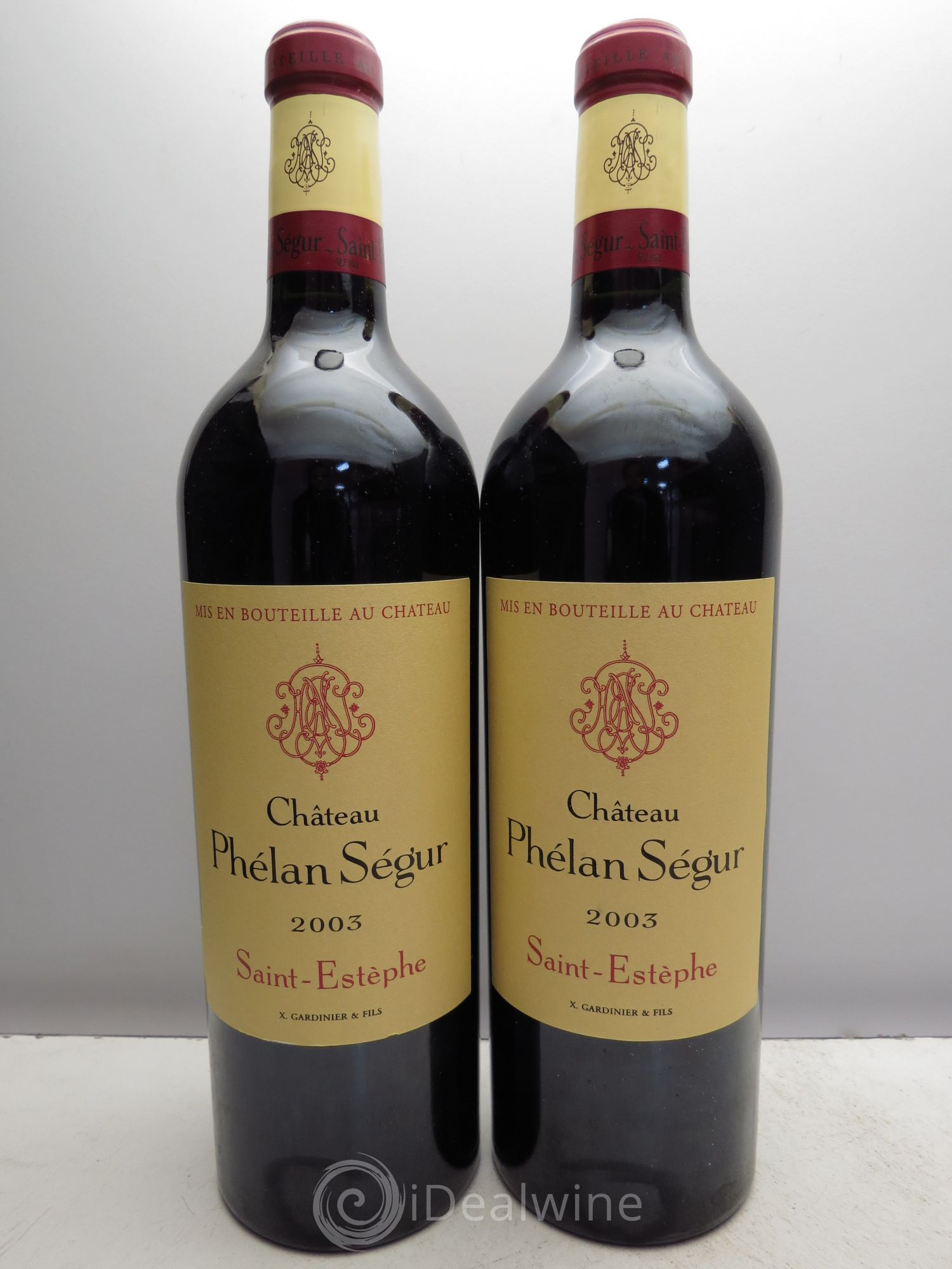 Château Phélan Ségur 2003 - Lot de 2 bouteilles - 0