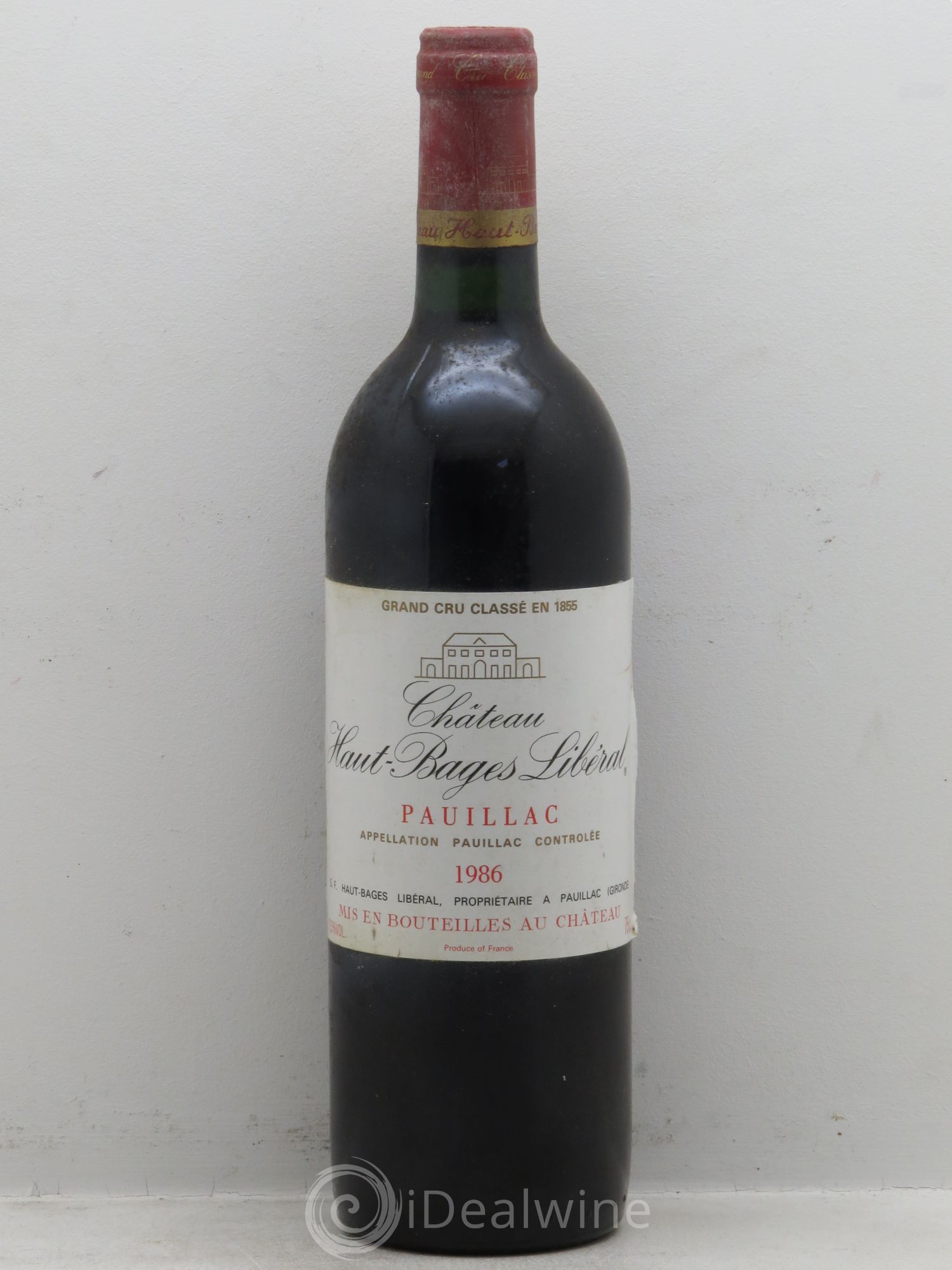 Château Haut Bages Libéral 5ème Grand Cru Classé 1986 - Lot de 1 bouteille - 0