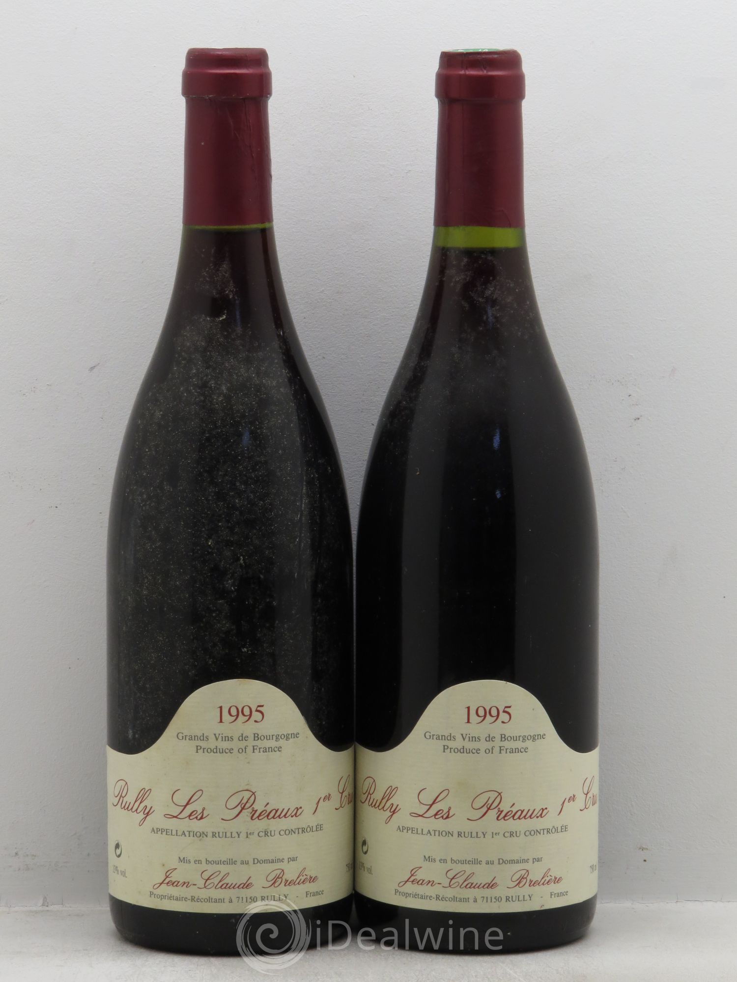 Rully 1er Cru Les Préaux J.C Brelière 1995 - Posten von 2 Flaschen - 0