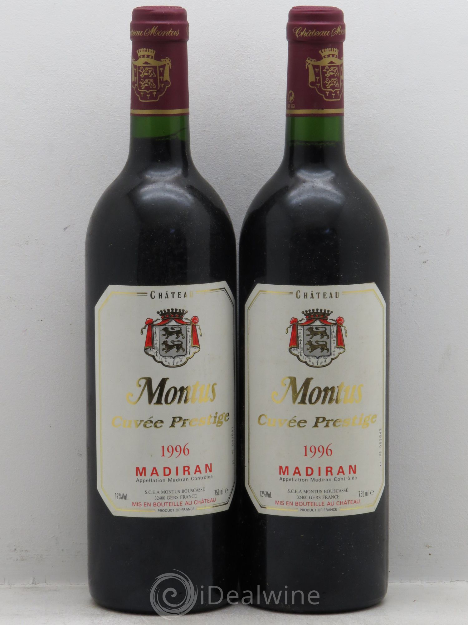 Madiran Château Montus-Prestige Alain Brumont 1996 - Lot de 2 bouteilles - 0