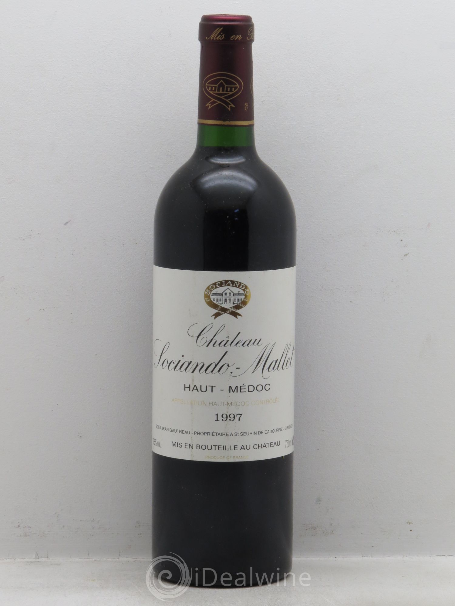 Château Sociando Mallet 1997 - Lot de 1 bouteille - 0