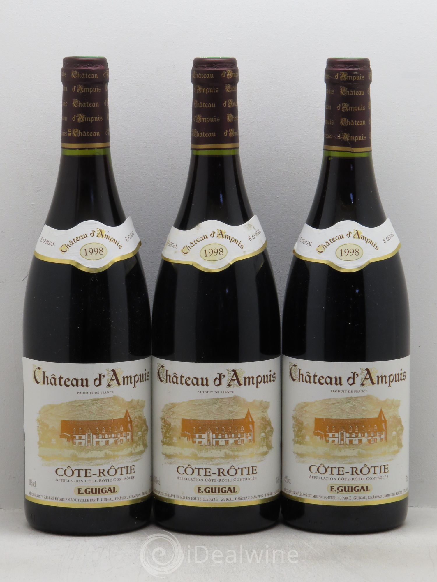 Côte-Rôtie Château d'Ampuis Guigal 1998 - Lot de 3 bouteilles - 0