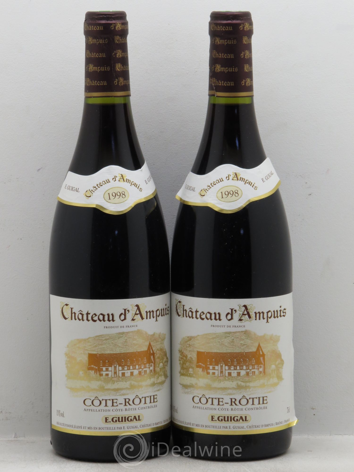 Côte-Rôtie Château d'Ampuis Guigal 1998 - Lot de 2 bouteilles - 0