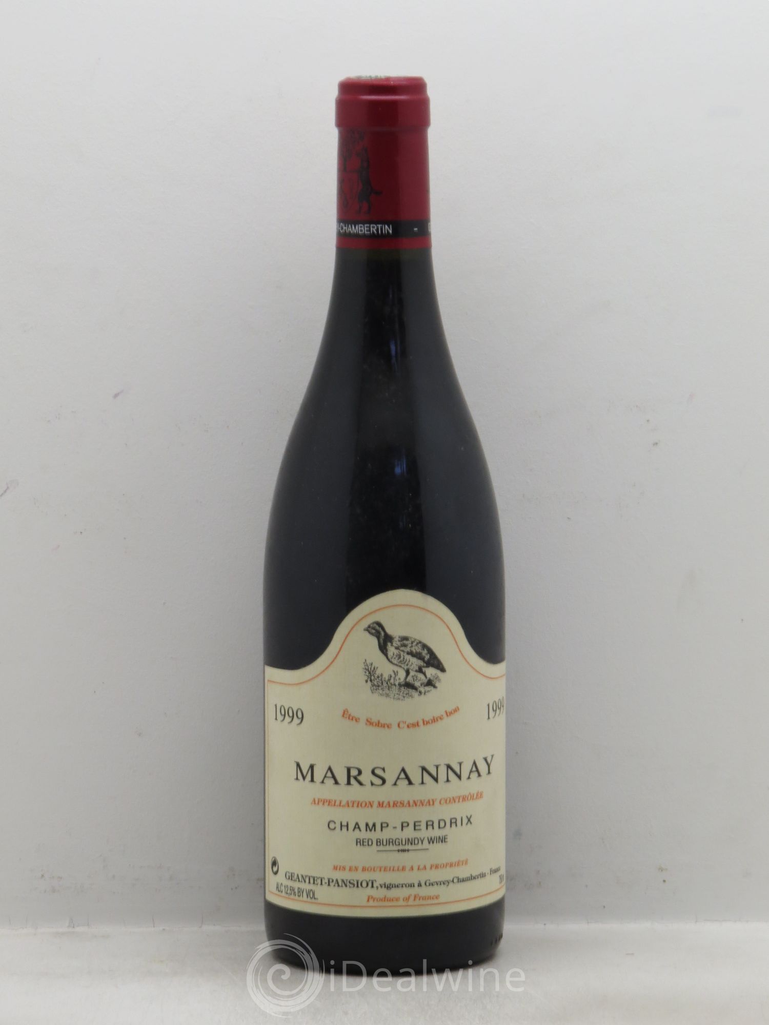 Marsannay Champs Perdrix Geantet-Pansiot 1999 - Lot de 1 bouteille - 0