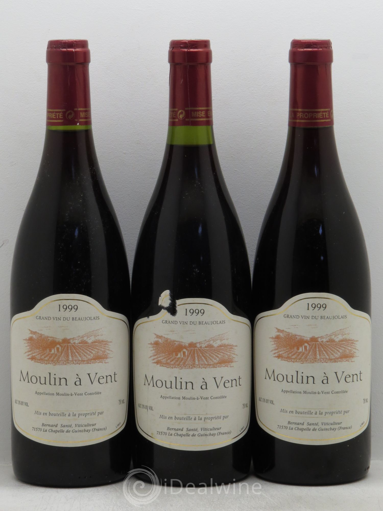 Moulin-à-Vent 1999 - Lot de 3 bouteilles - 0
