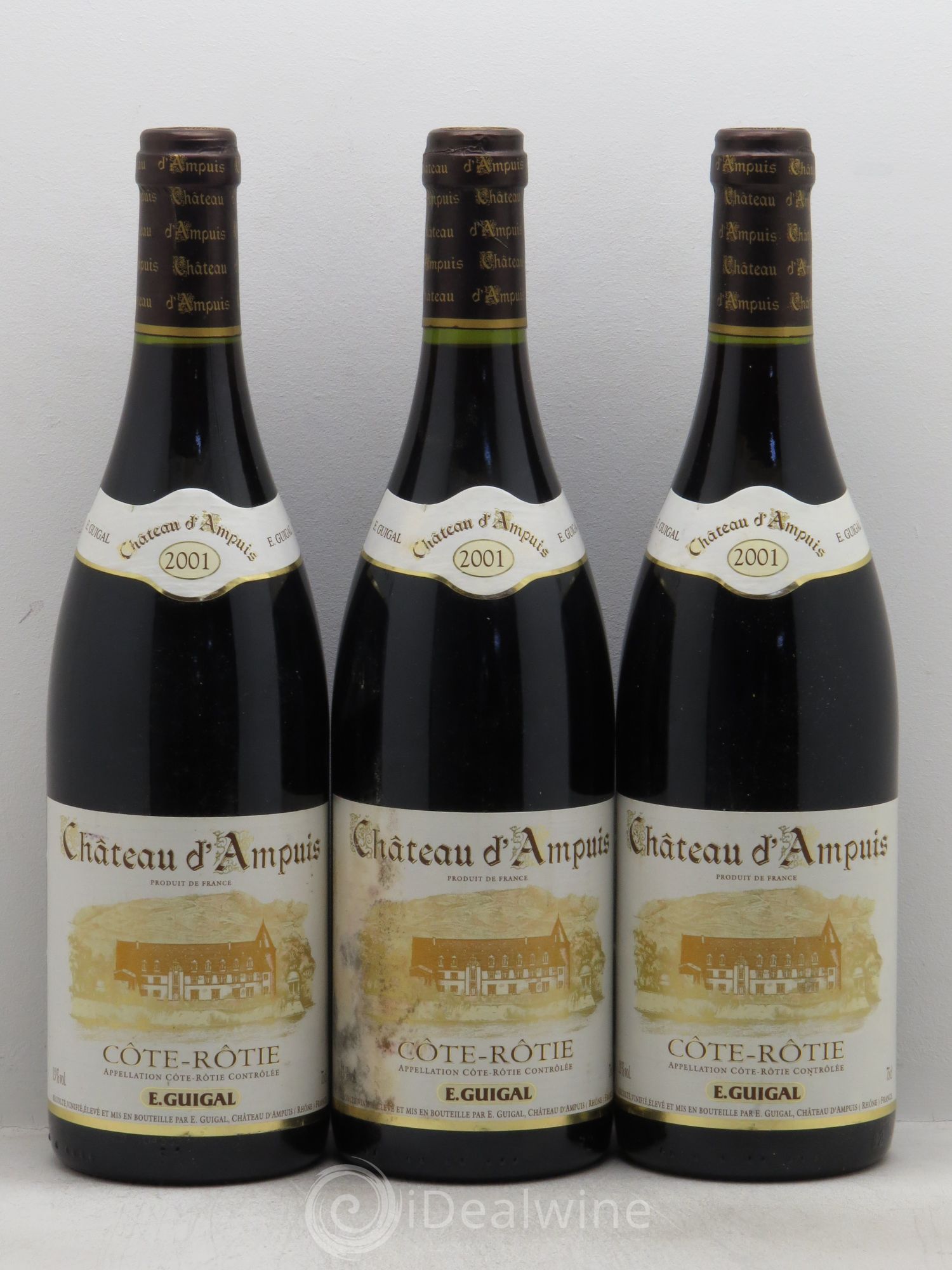 Côte-Rôtie Château d'Ampuis Guigal 2001 - Lot de 3 bouteilles - 0