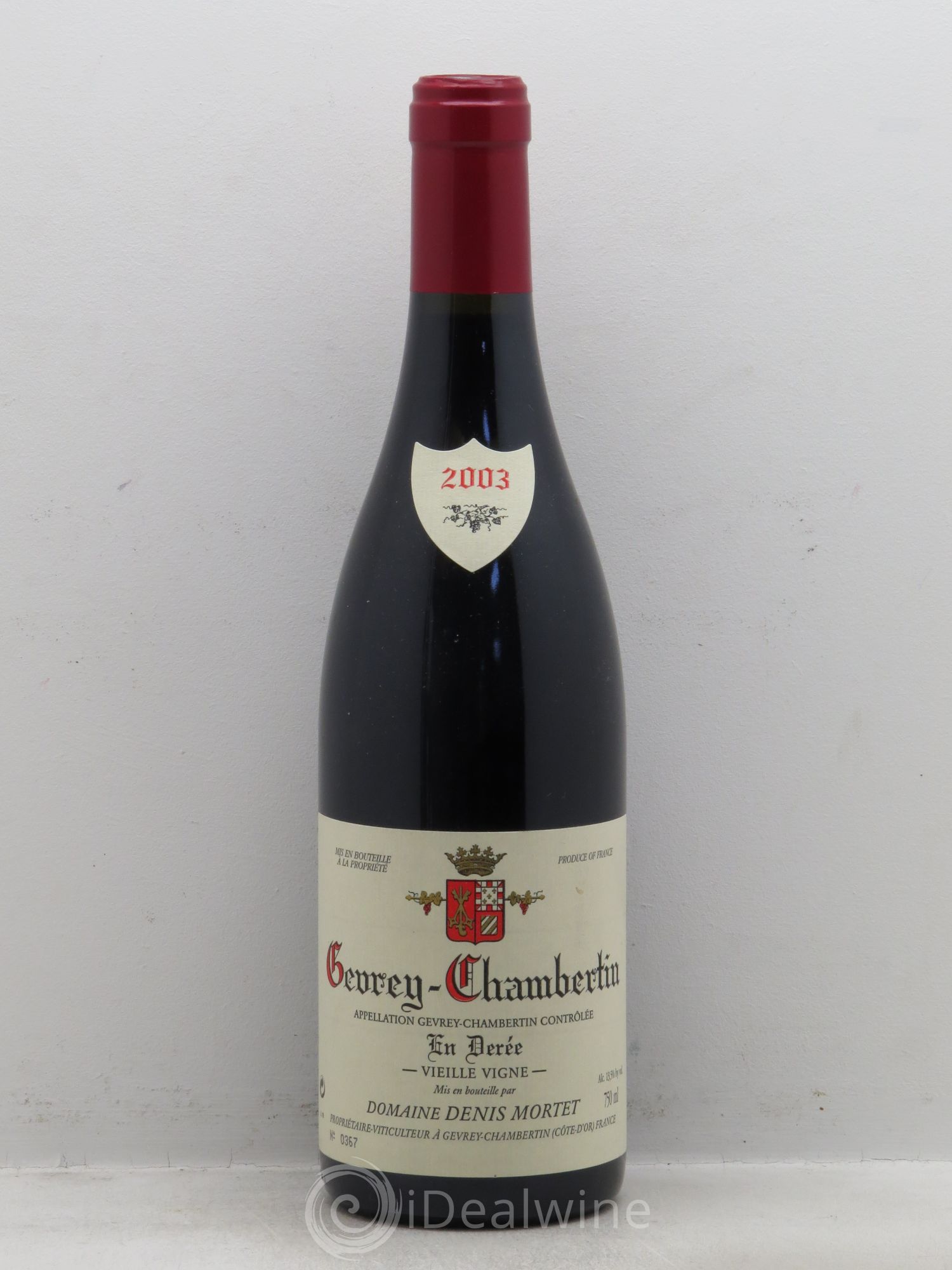 Gevrey-Chambertin Denis Mortet (Domaine) En Derée Vieille Vigne 2003 - Posten von 1 Flasche - 0