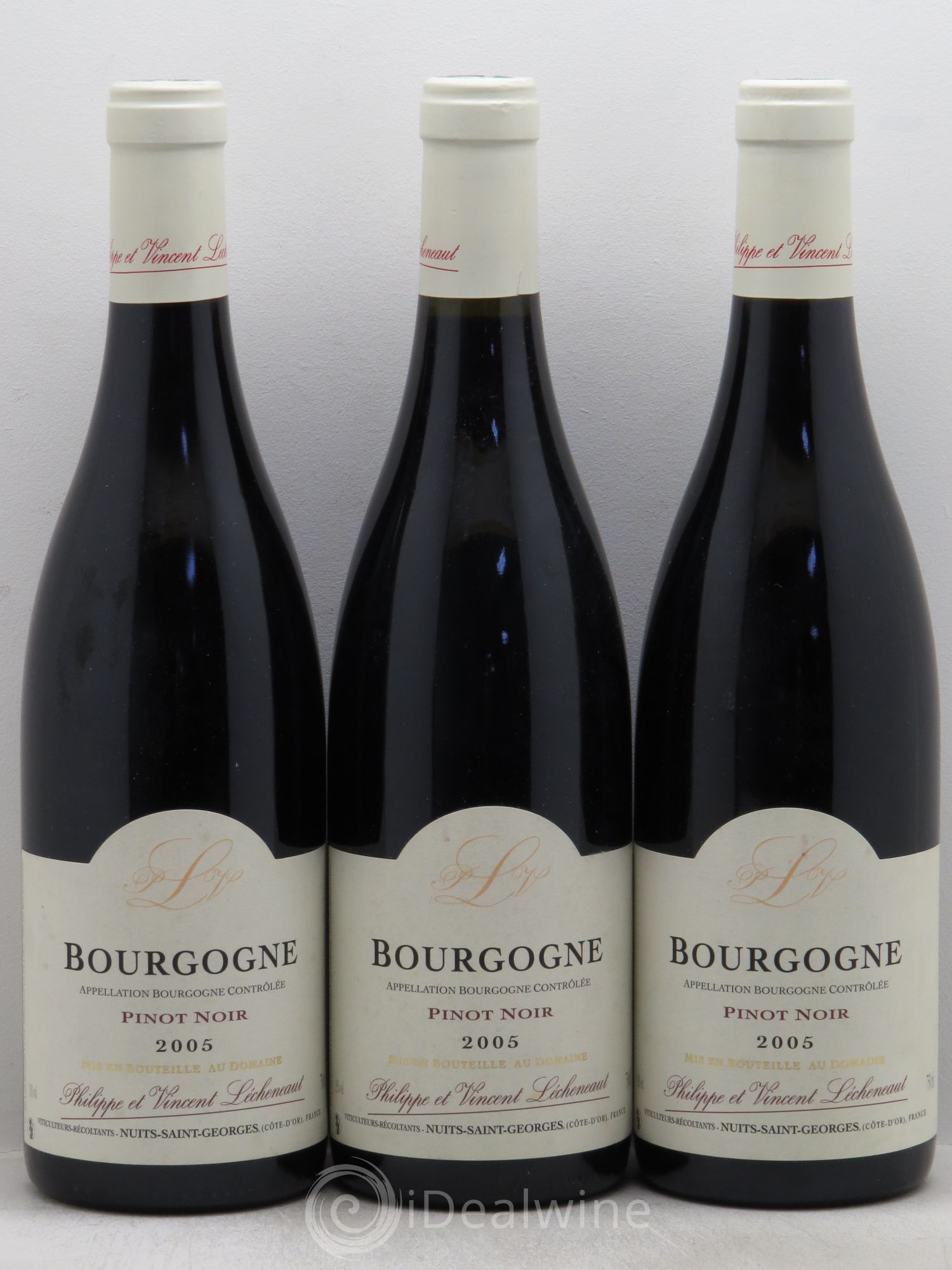 Bourgogne Domaine Lecheneaut 2005 - Lot de 3 bouteilles - 0