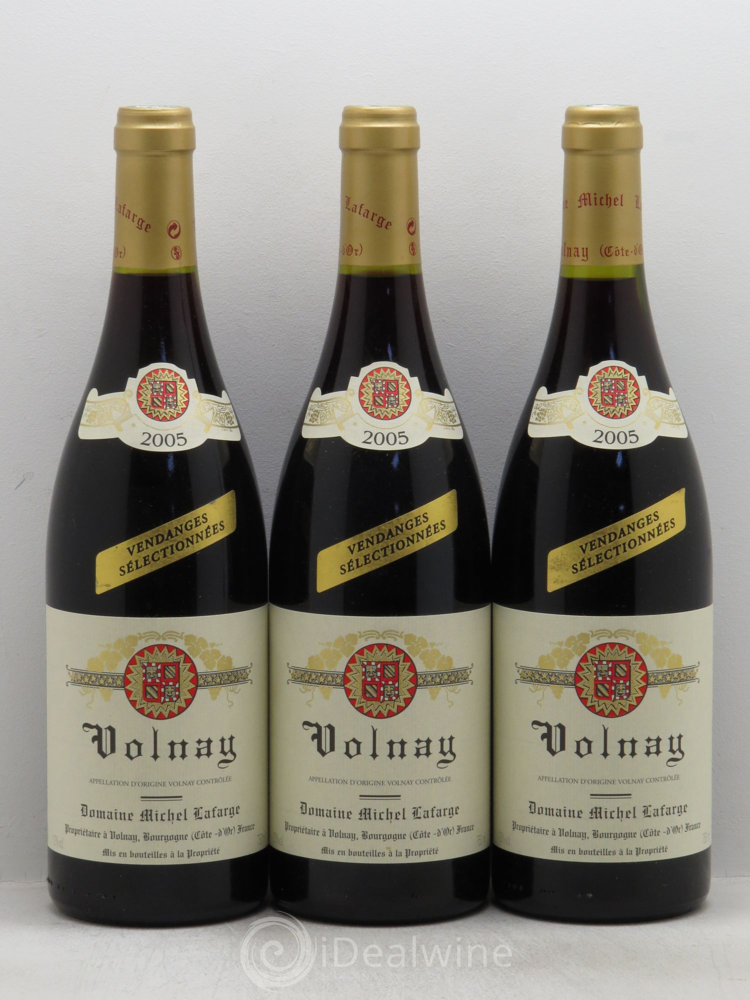 Volnay Lafarge (Domaine) Vendanges Sélectionnées 2005 - Lot de 3 bouteilles - 0