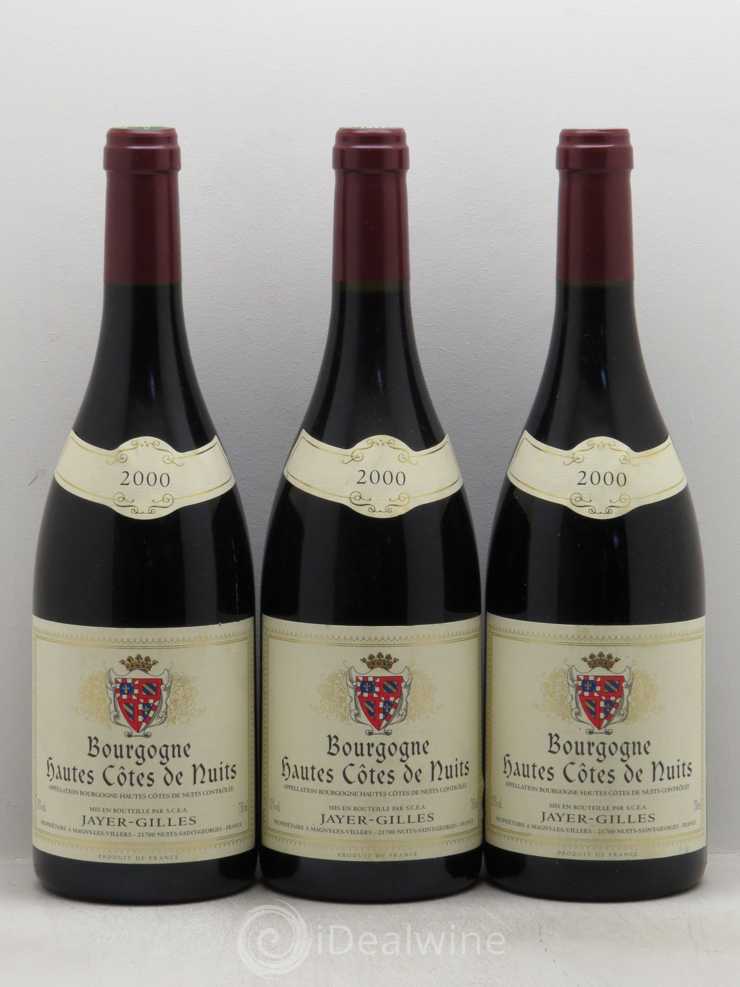 Hautes-Côtes de Nuits G.Jayer 2000 - Lot de 3 bouteilles - 0