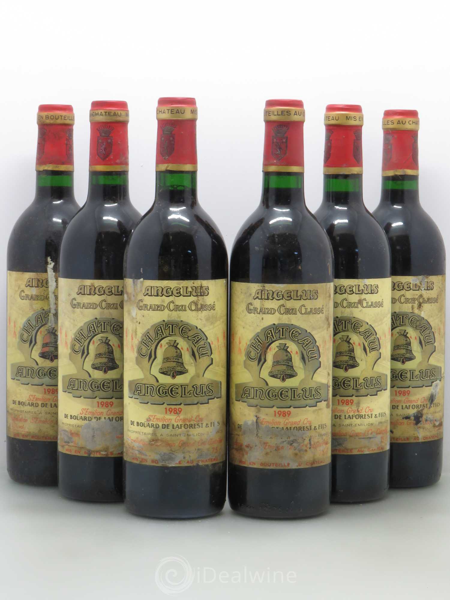 Château Angélus 1er Grand Cru Classé A 1989 - Lot de 6 bouteilles - 0