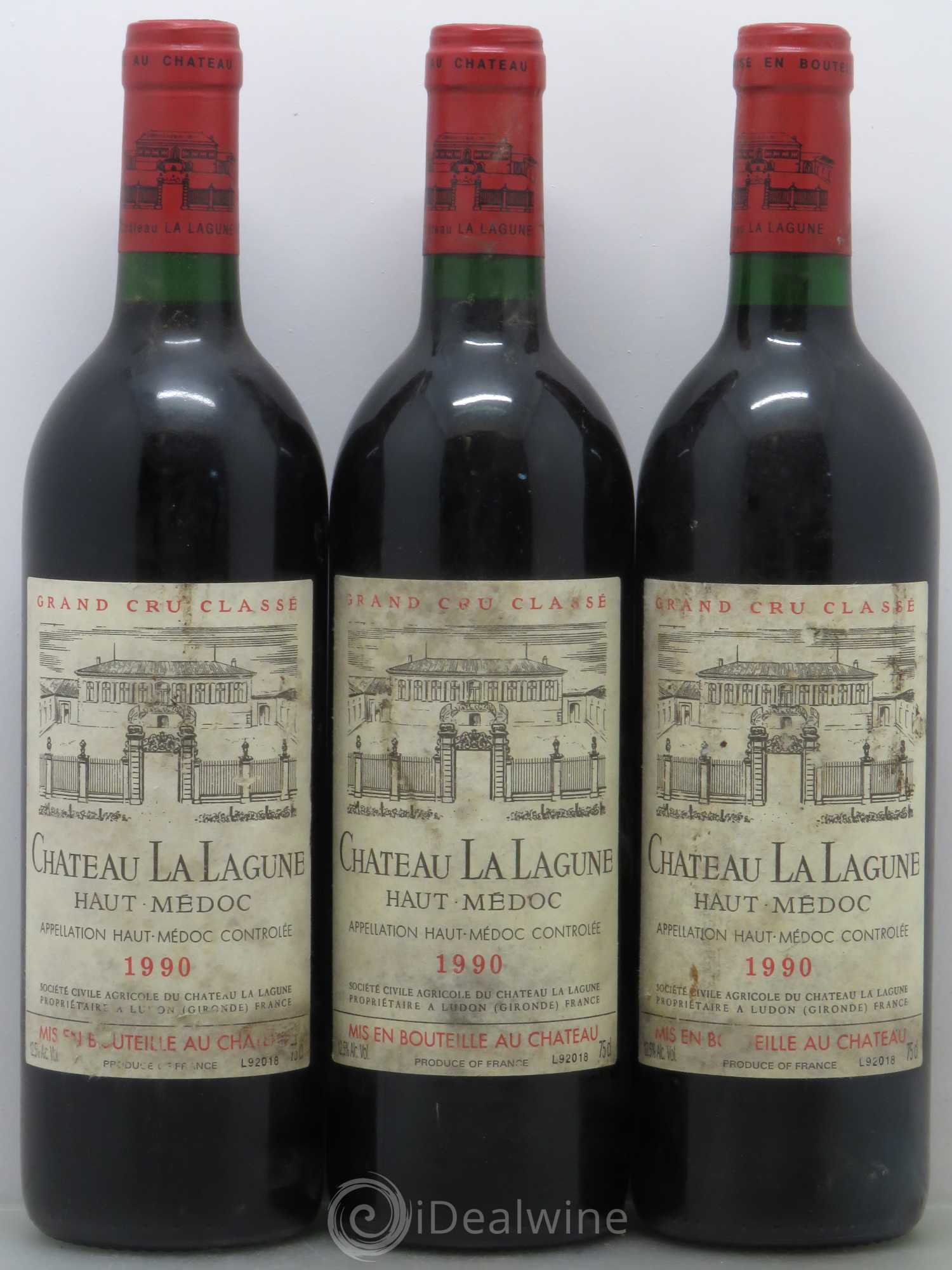 Château la Lagune 3ème Grand Cru Classé 1990 - Lot de 12 bouteilles - 1