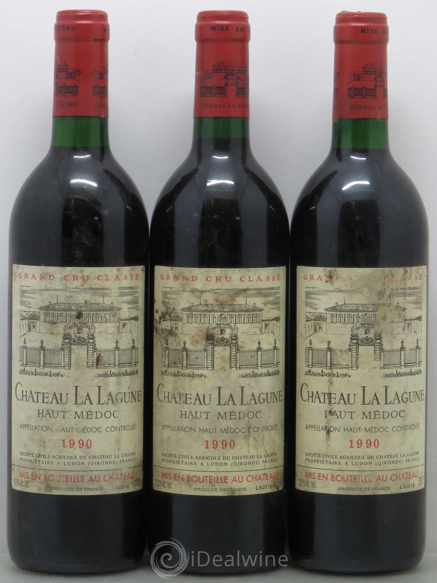 Château la Lagune 3ème Grand Cru Classé 1990 - Lot de 12 bouteilles - 2