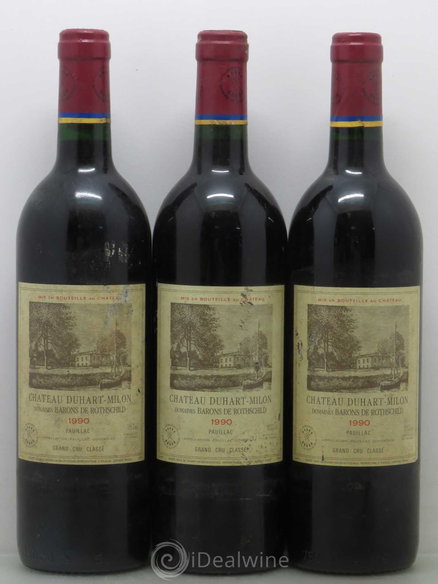Château Duhart-Milon 4ème Grand Cru Classé 1990 - Lot de 12 bouteilles - 1