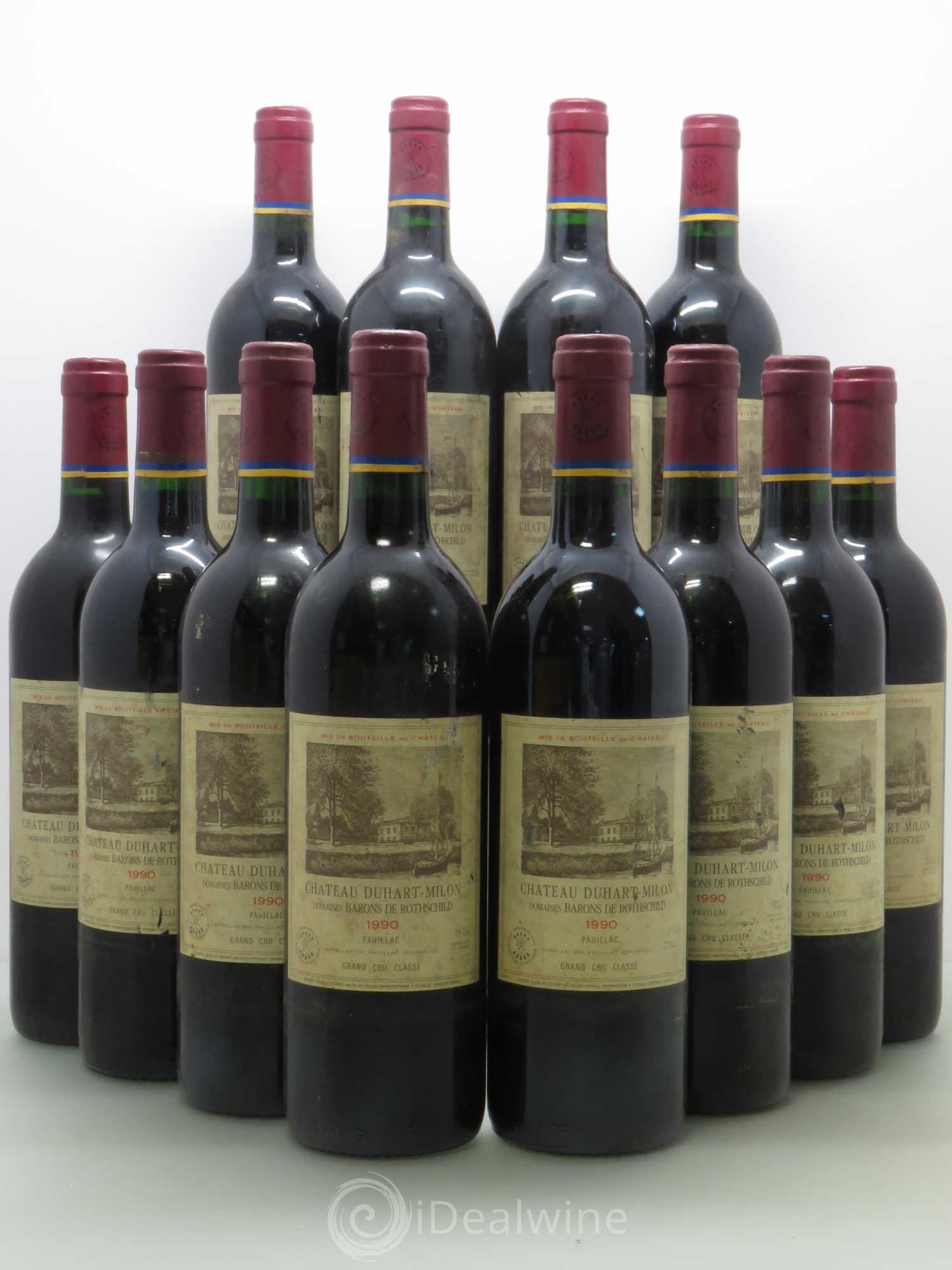 Château Duhart-Milon 4ème Grand Cru Classé 1990 - Lot de 12 bouteilles - 0