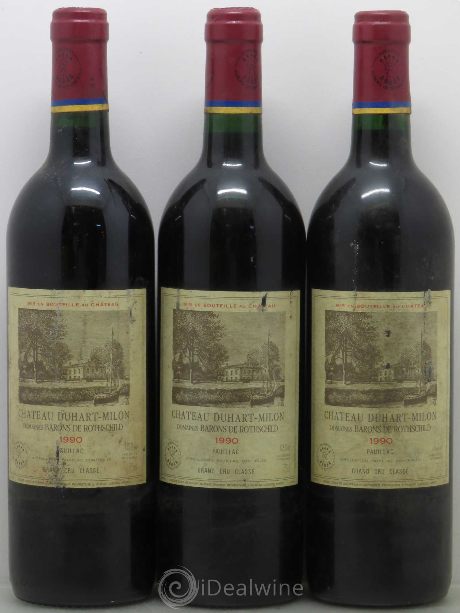 Château Duhart-Milon 4ème Grand Cru Classé 1990 - Lot de 12 bouteilles - 1