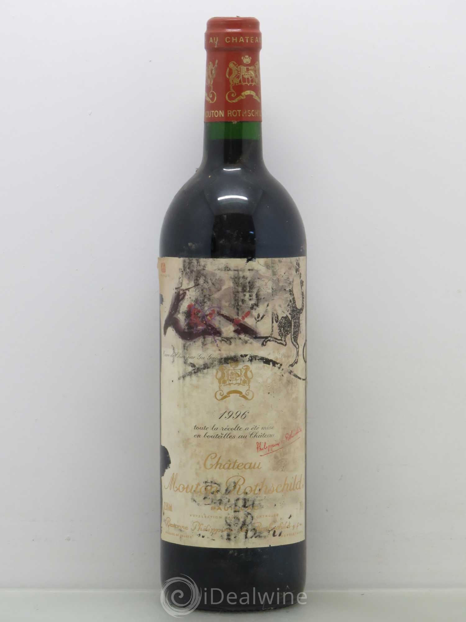 Château Mouton Rothschild 1er Grand Cru Classé 1996 - Lot de 1 bouteille - 0