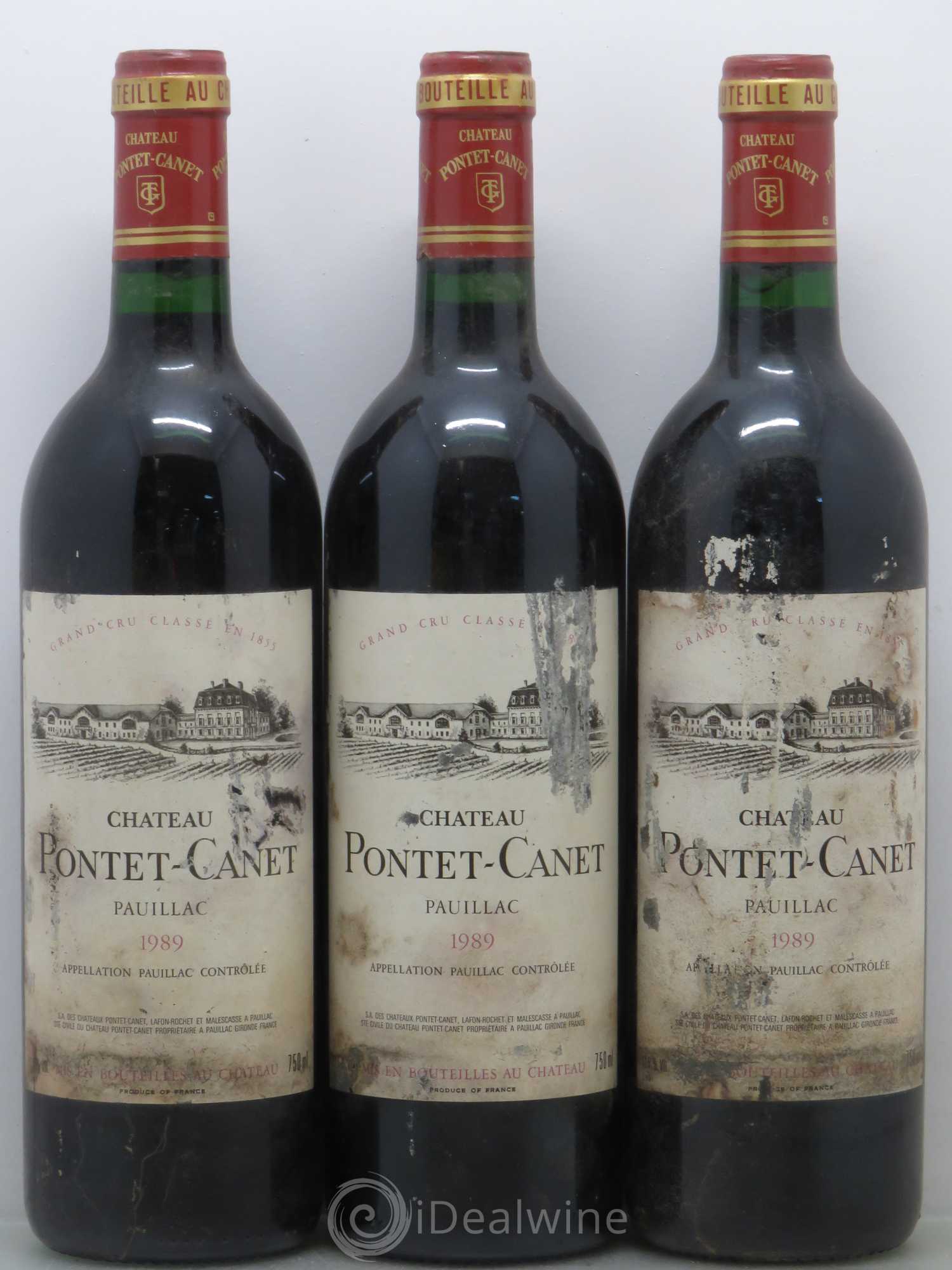 Château Pontet Canet 5ème Grand Cru Classé 1989 - Lot de 12 bouteilles - 2