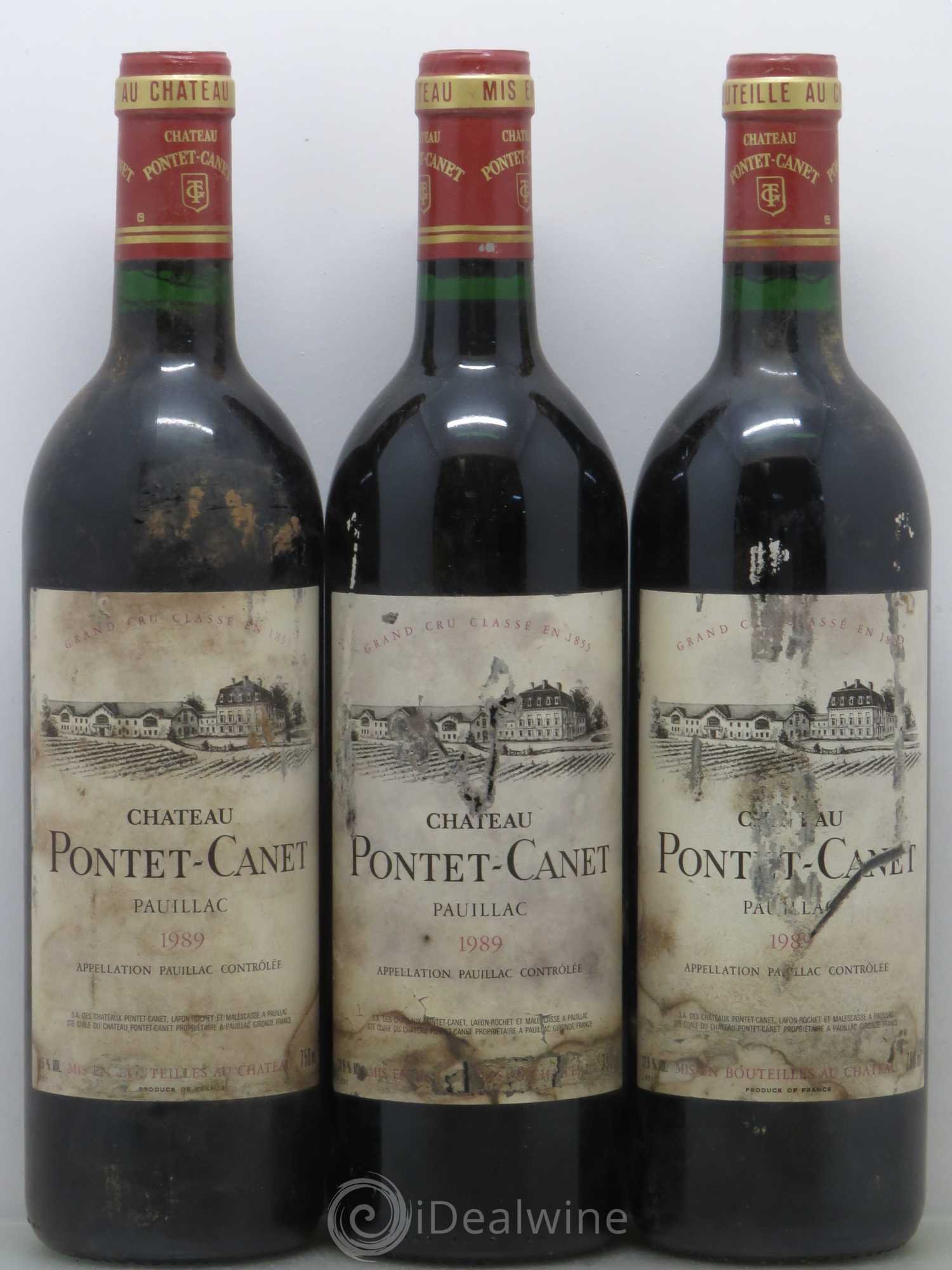 Château Pontet Canet 5ème Grand Cru Classé 1989 - Lot de 12 bouteilles - 3