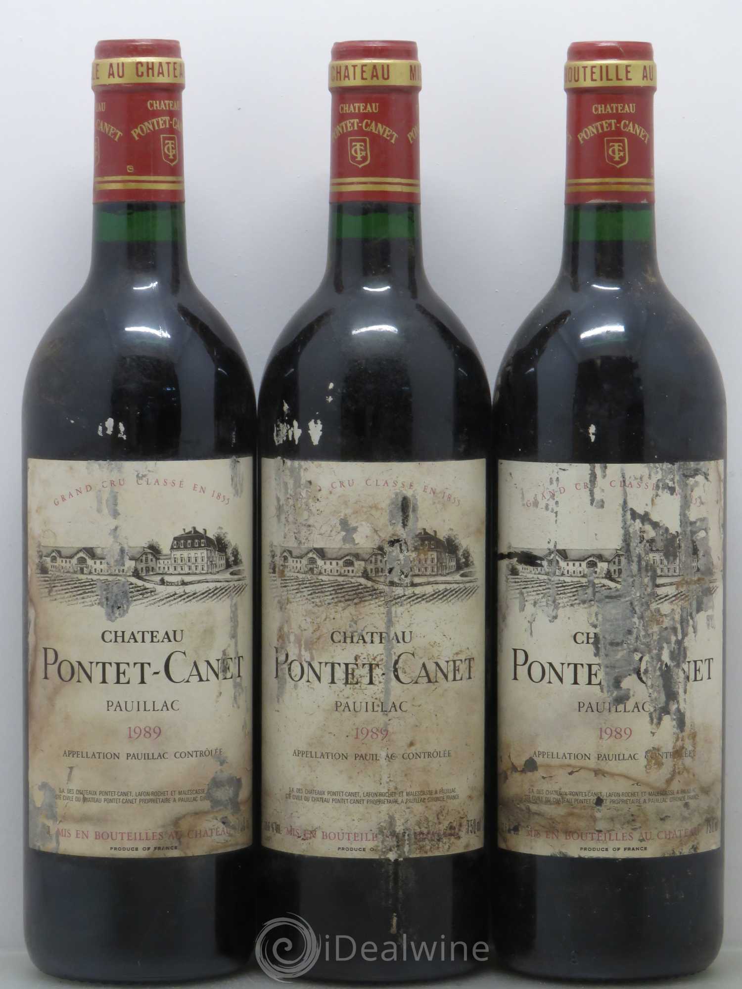 Château Pontet Canet 5ème Grand Cru Classé 1989 - Lot de 12 bouteilles - 4