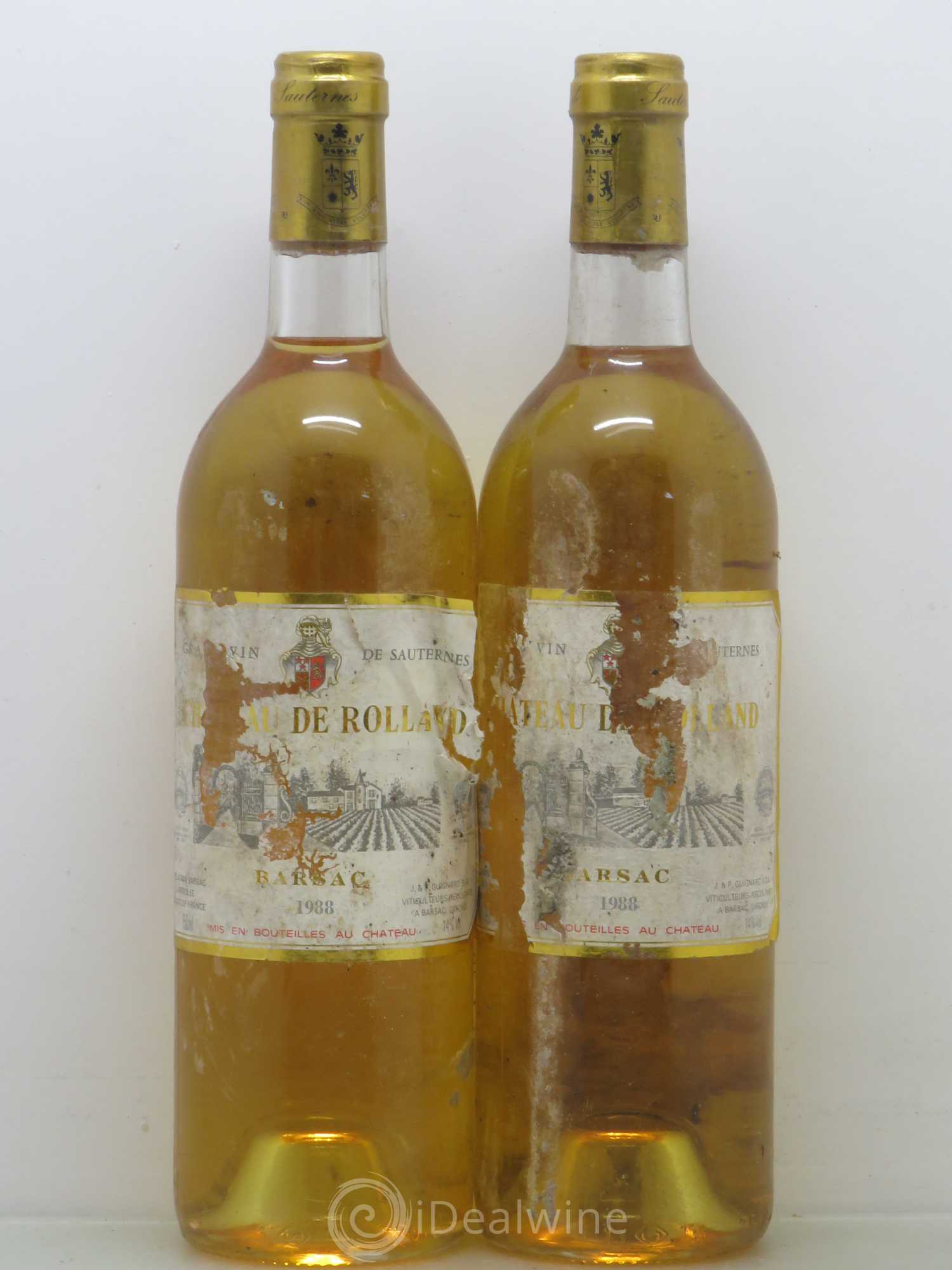 Château de Rolland Cru Bourgeois 1988 - Lotto di 2 bottiglie - 0