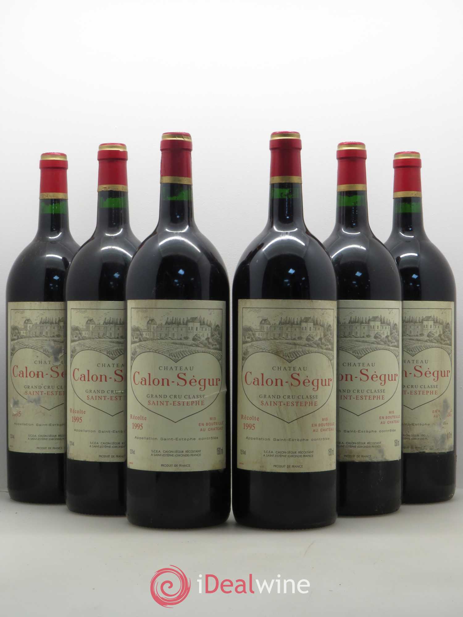 Château Calon Ségur 3ème Grand Cru Classé 1995 - Lot de 6 magnums - 0