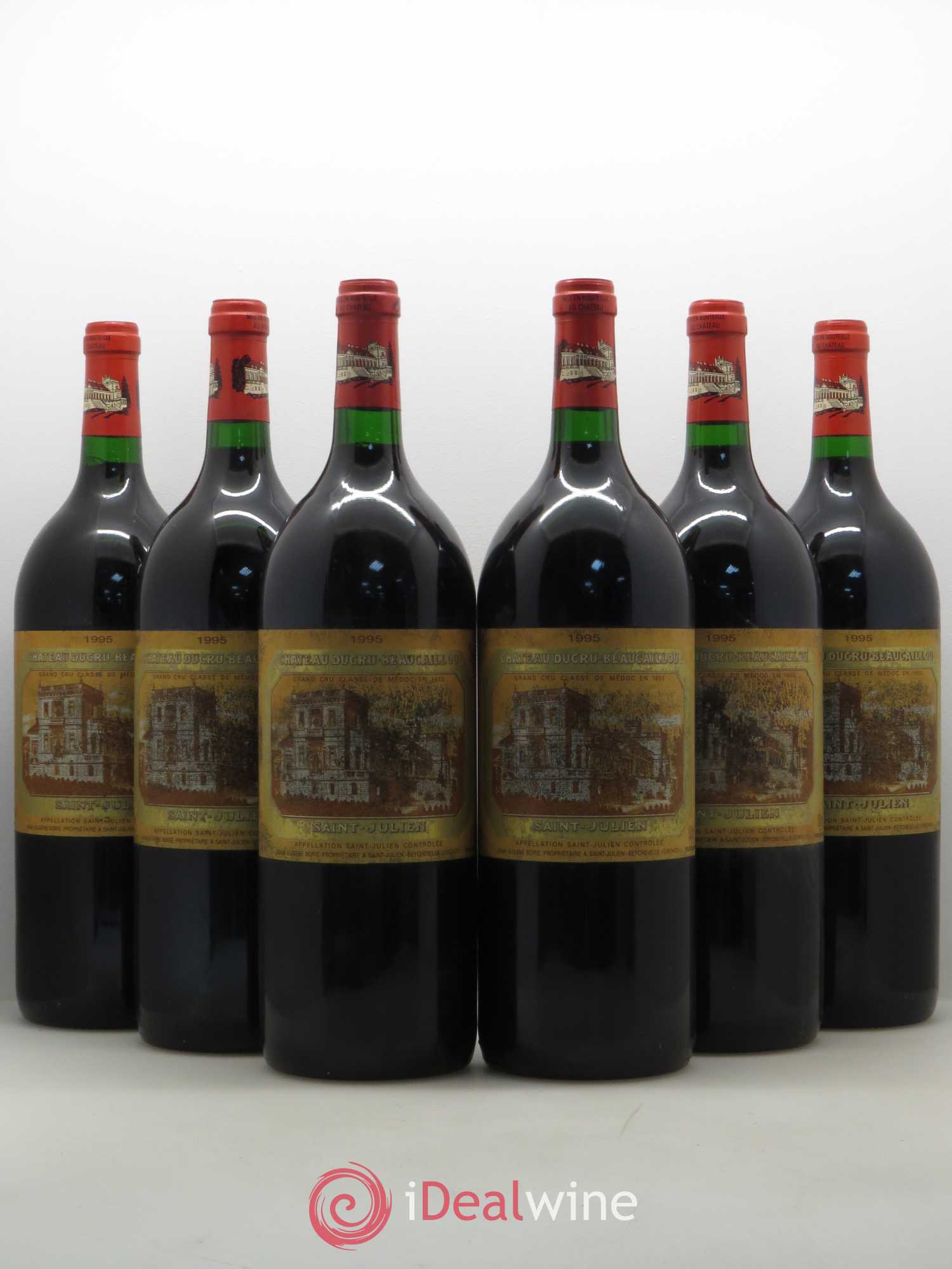 Château Ducru Beaucaillou 2ème Grand Cru Classé 1995 - Posten von 6 Magnum - 0