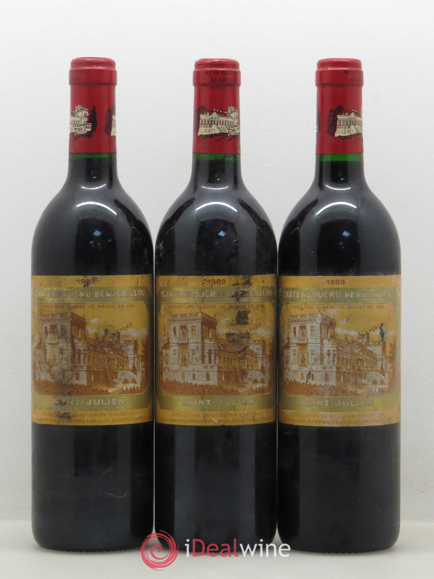 Château Ducru Beaucaillou 2ème Grand Cru Classé 1989 - Lot de 3 bouteilles - 0