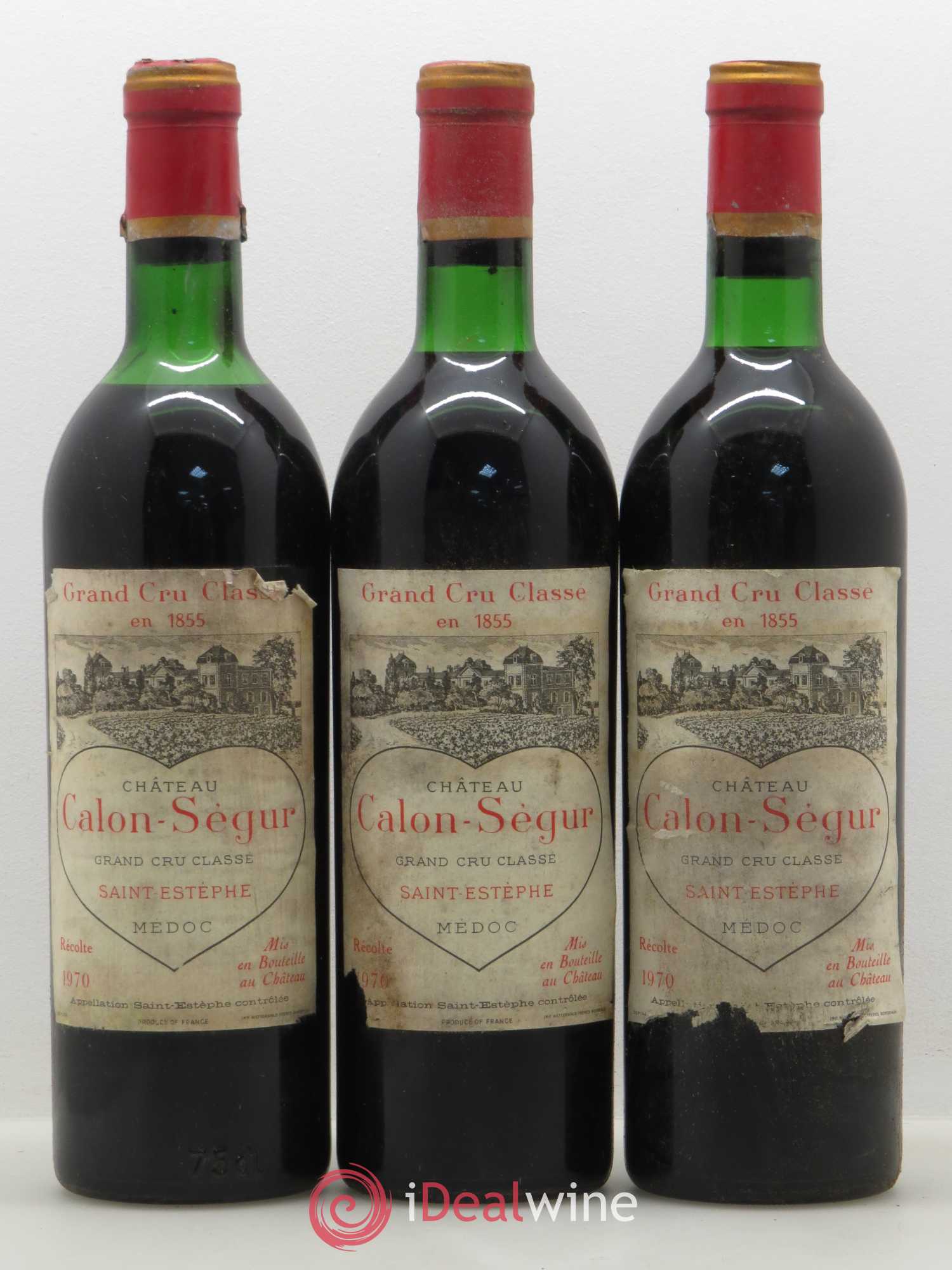 Château Calon Ségur 3ème Grand Cru Classé 1970 - Lot de 6 bouteilles - 2