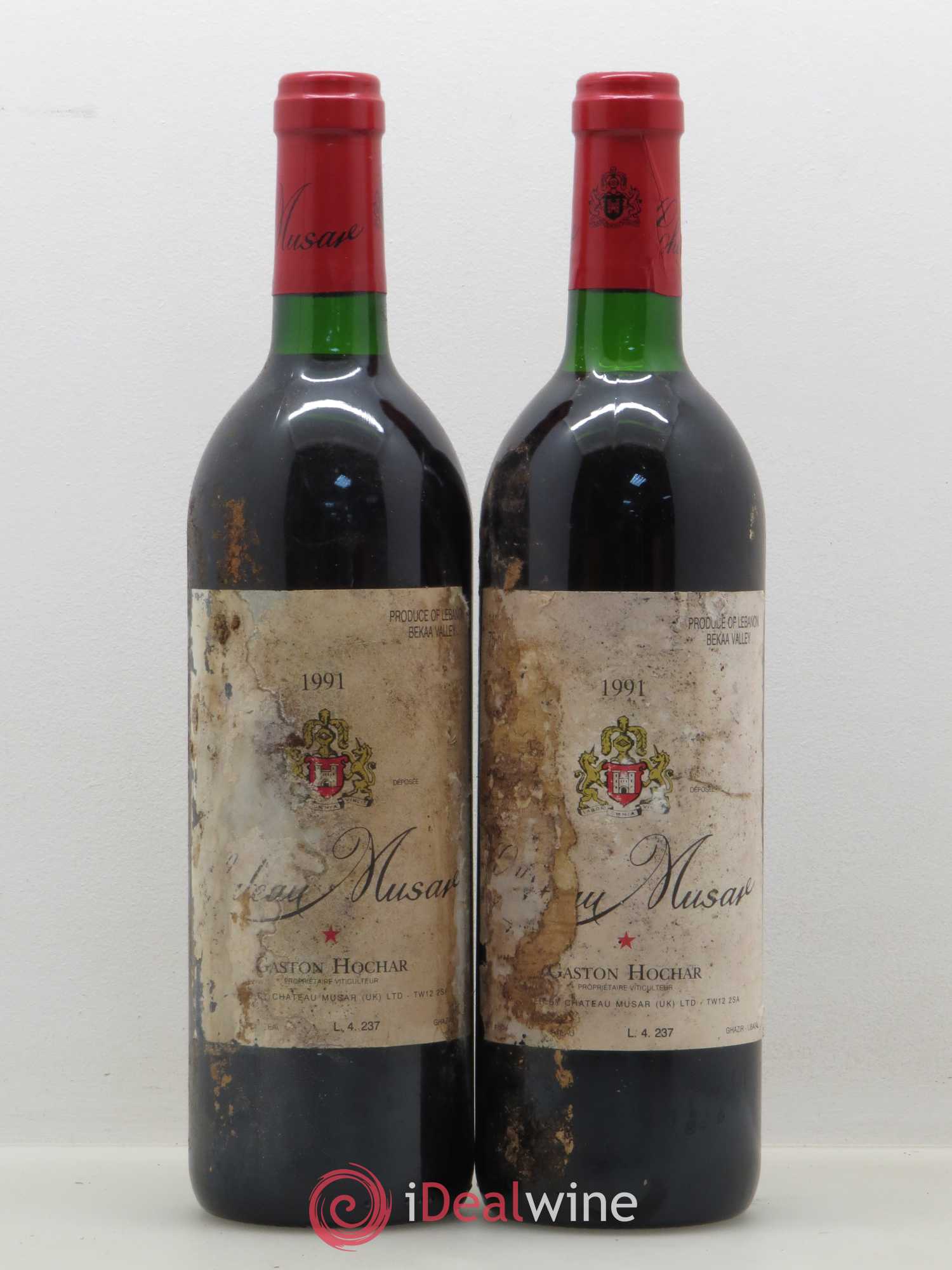 Château Musar Serge Hochar 1991 - Lot de 5 bouteilles - 2