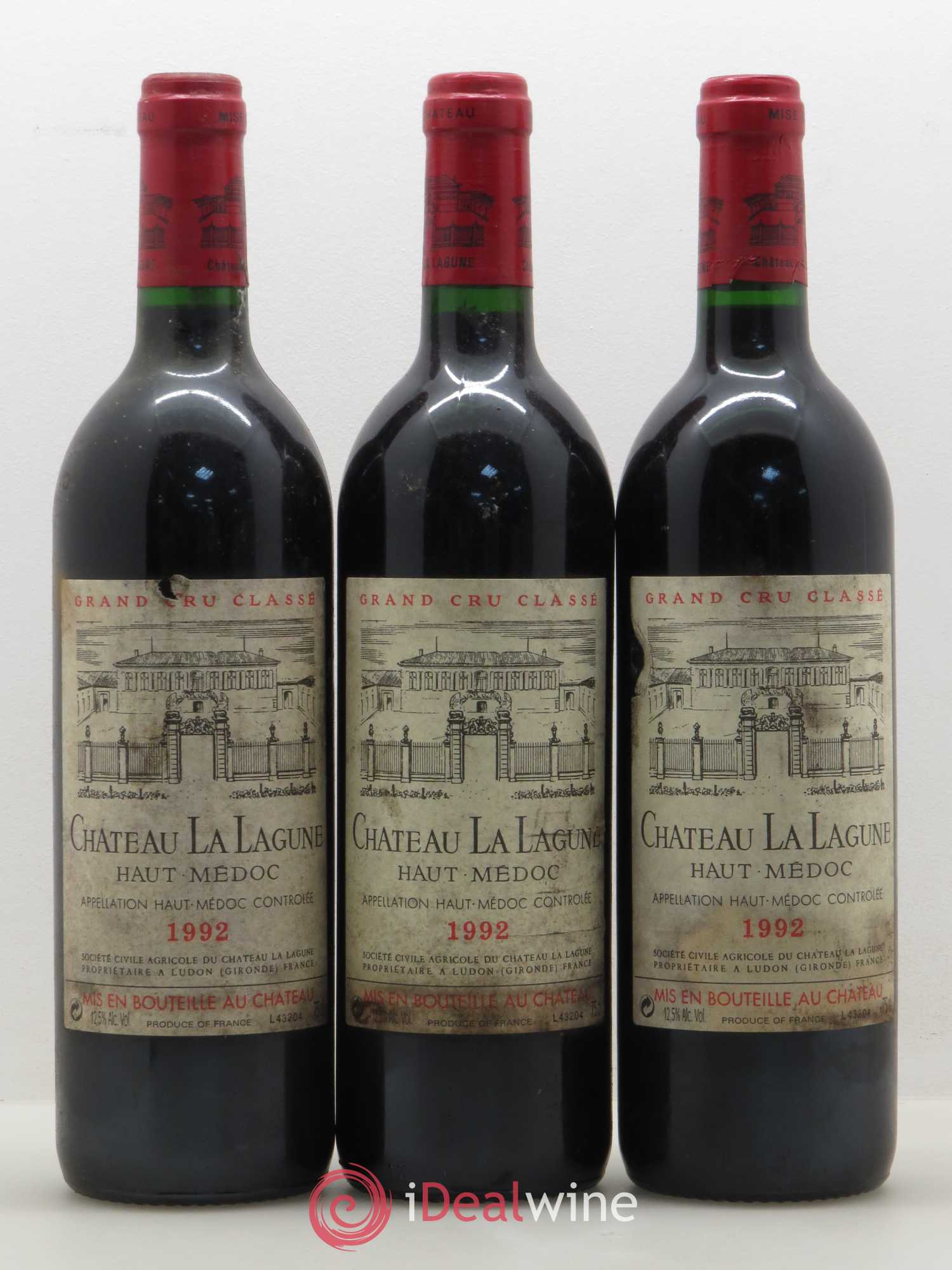 Château la Lagune 3ème Grand Cru Classé 1992 - Lot de 12 bouteilles - 1