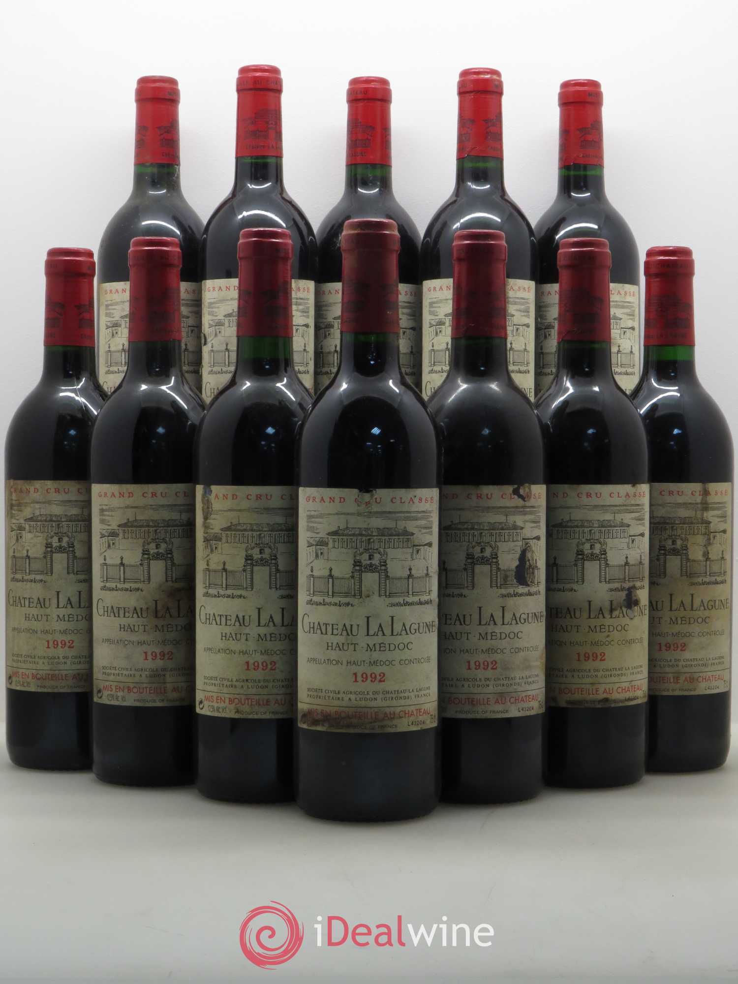 Château la Lagune 3ème Grand Cru Classé 1992 - Lot de 12 bouteilles - 0