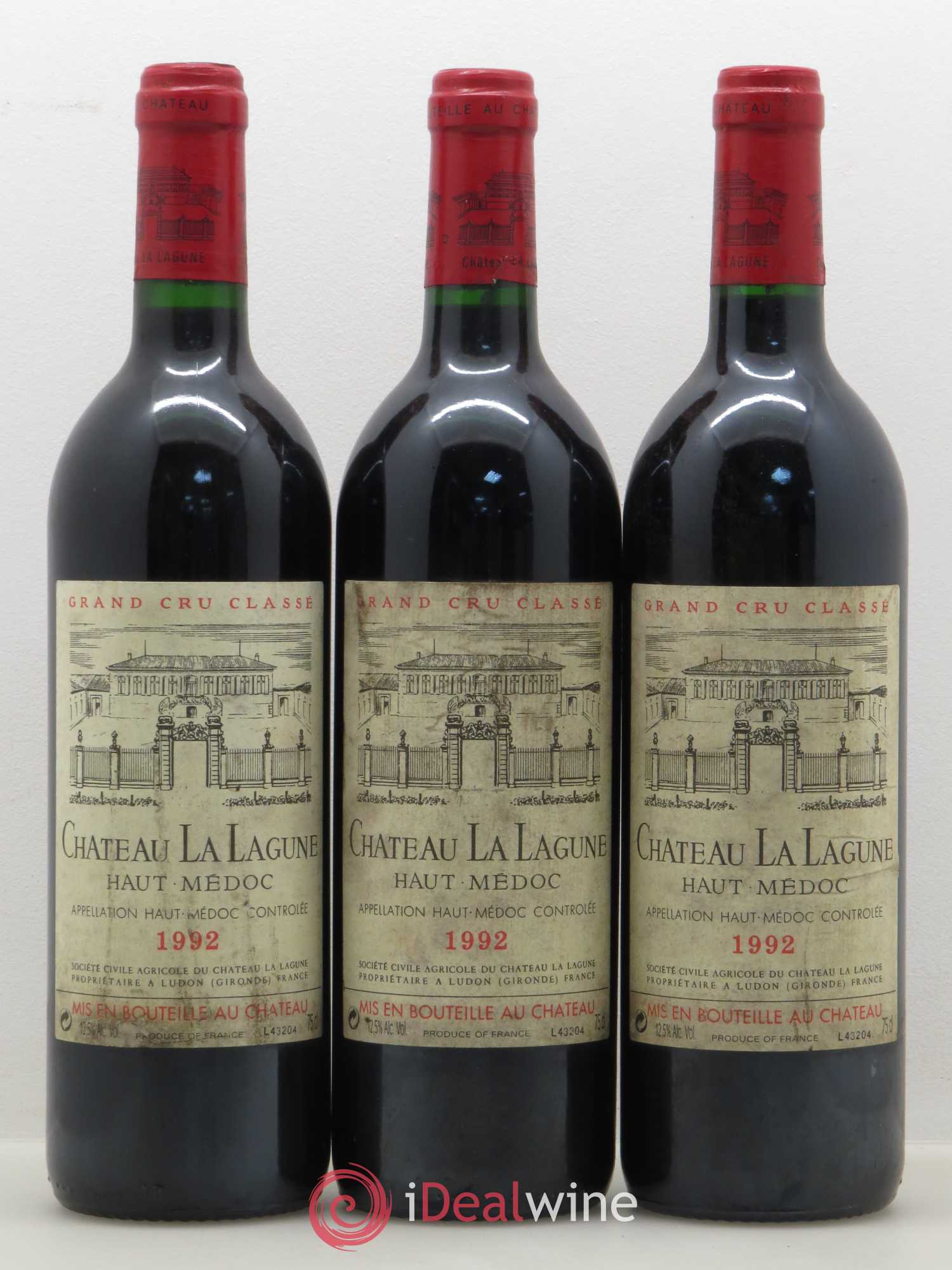 Château la Lagune 3ème Grand Cru Classé 1992 - Lot de 12 bouteilles - 1