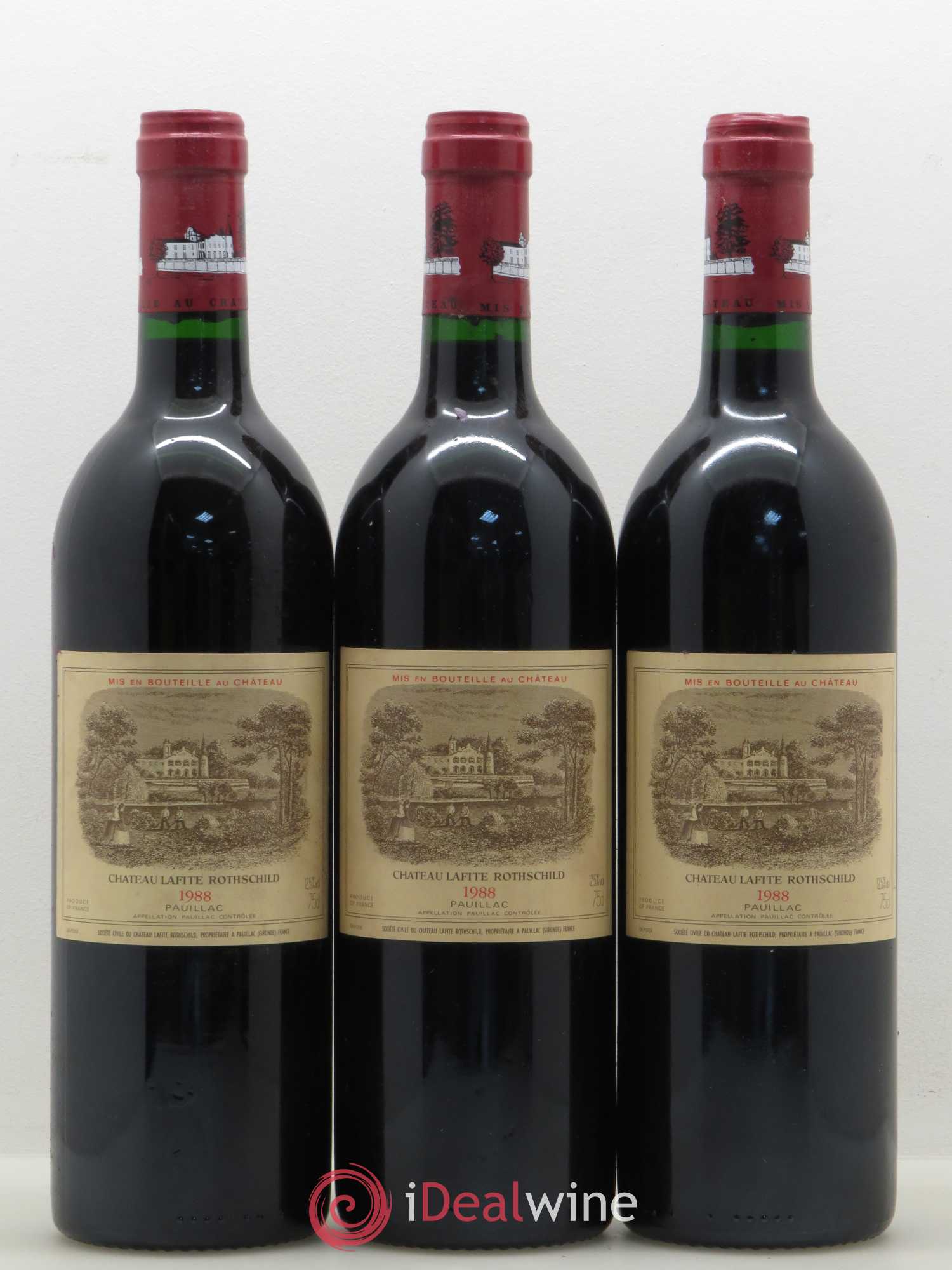 Château Lafite Rothschild 1er Grand Cru Classé 1988 - Lot de 12 bouteilles - 1