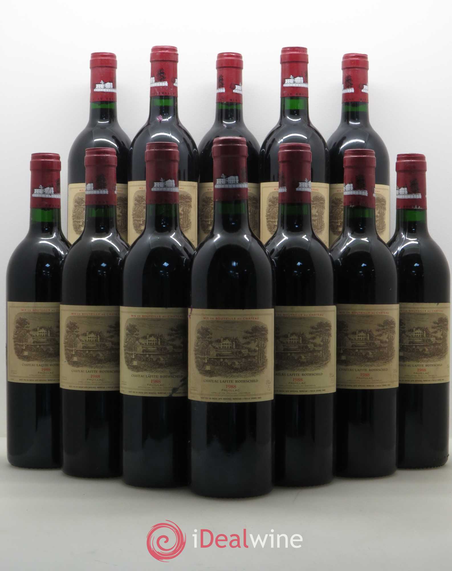 Château Lafite Rothschild 1er Grand Cru Classé 1988 - Lot de 12 bouteilles - 0