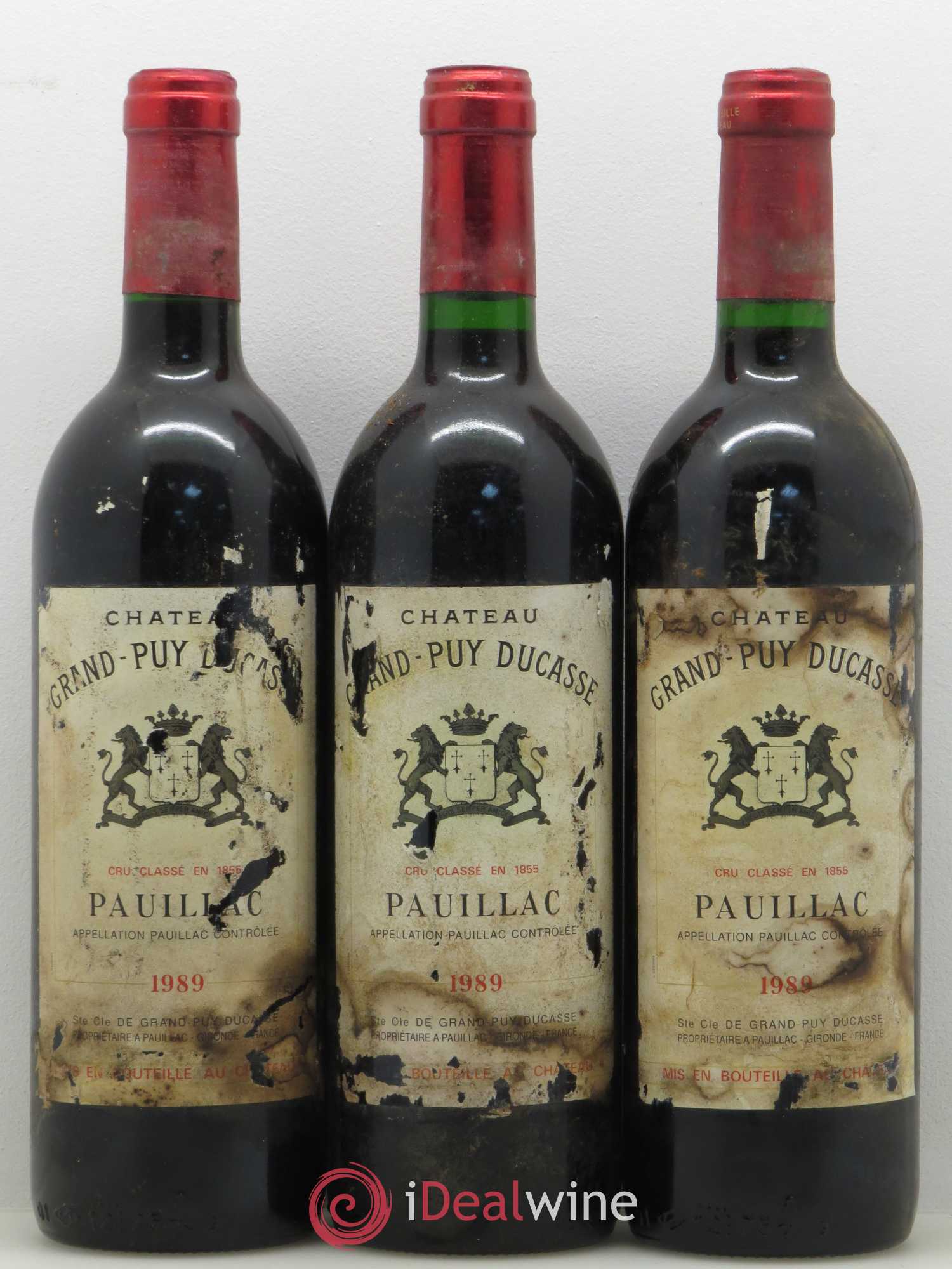 Château Grand Puy Ducasse 5ème Grand Cru Classé 1989 - Lot de 12 bouteilles - 1
