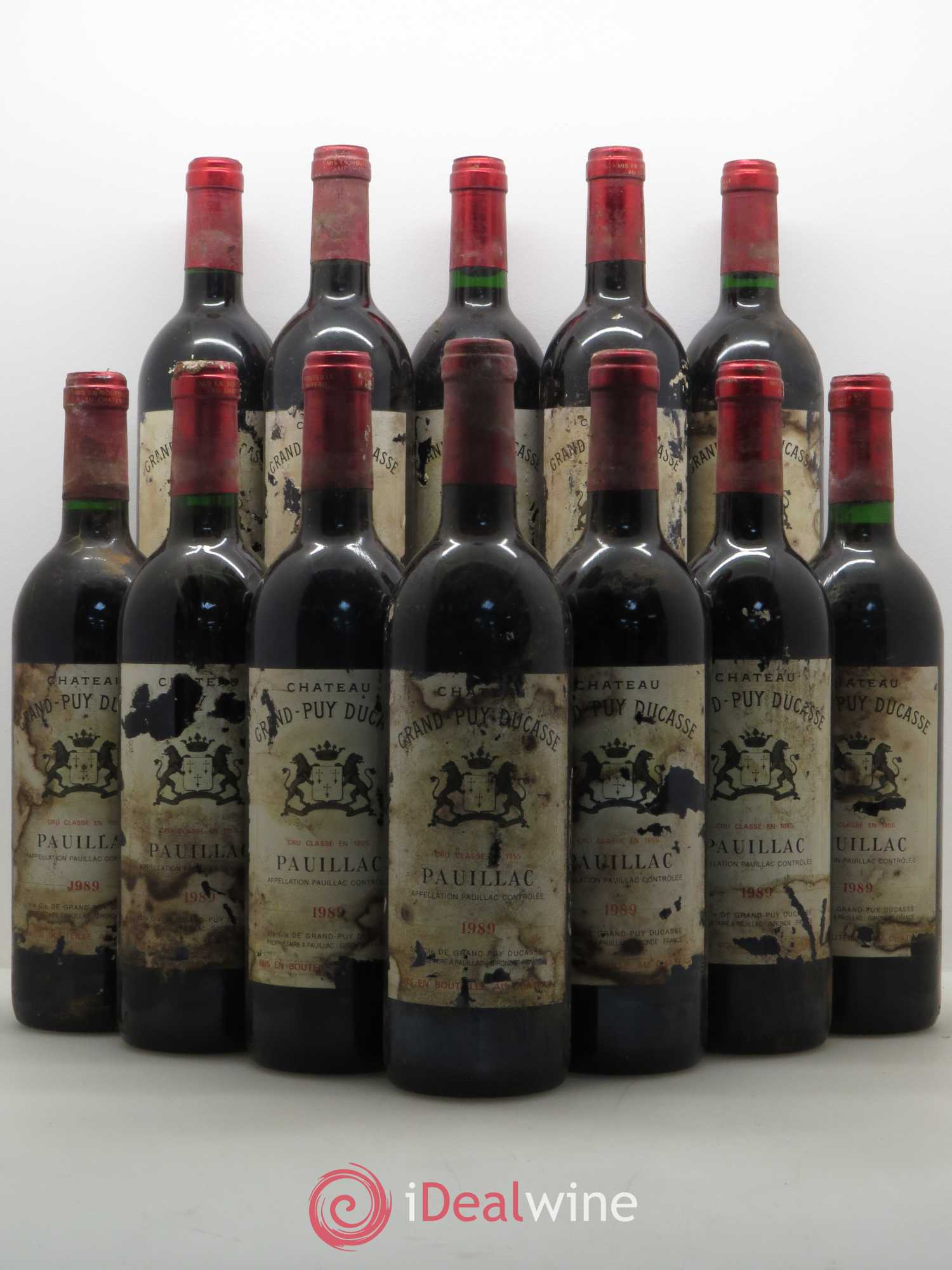 Château Grand Puy Ducasse 5ème Grand Cru Classé 1989 - Lot de 12 bouteilles - 0
