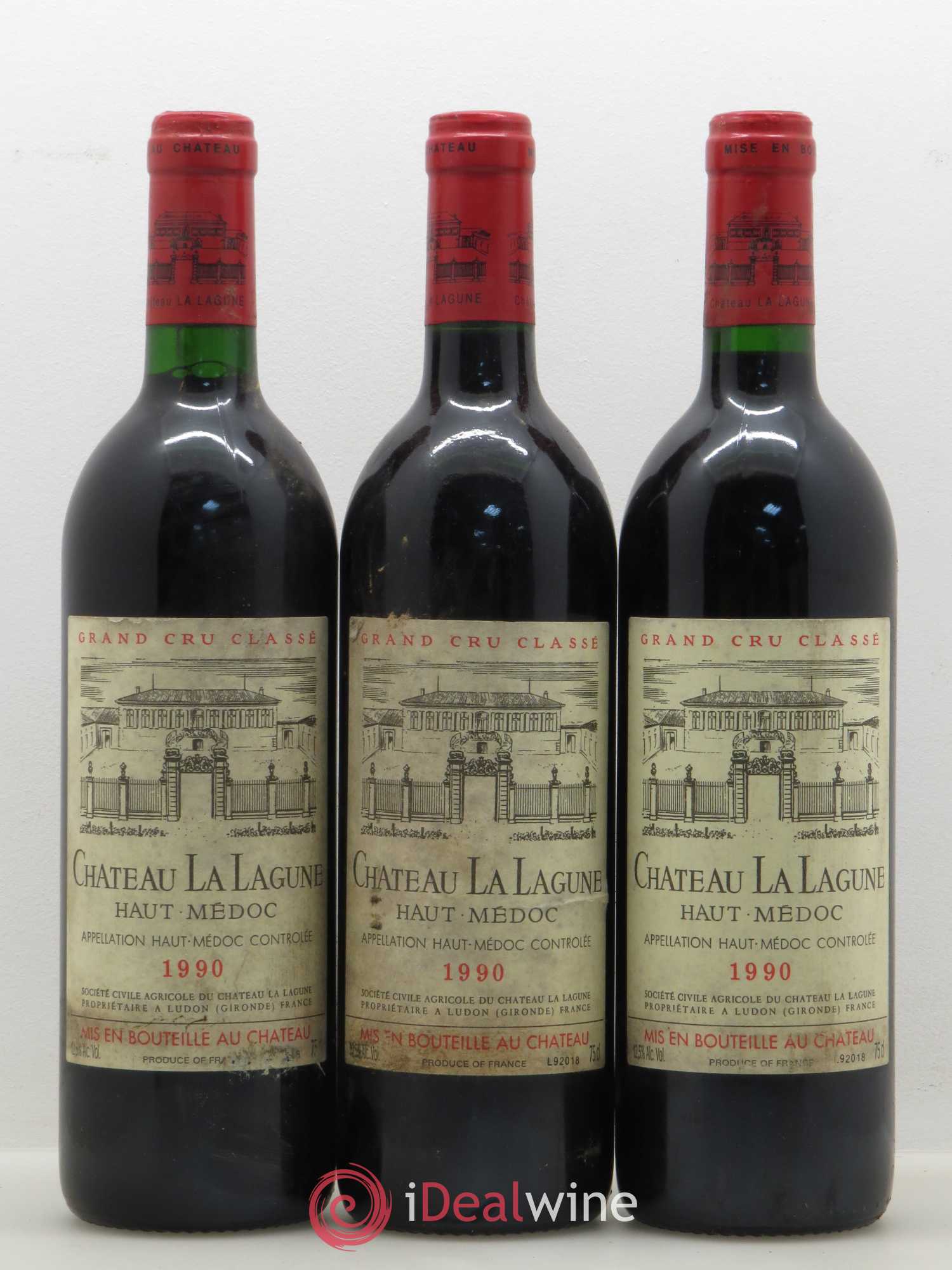 Château la Lagune 3ème Grand Cru Classé 1990 - Lot de 12 bouteilles - 1