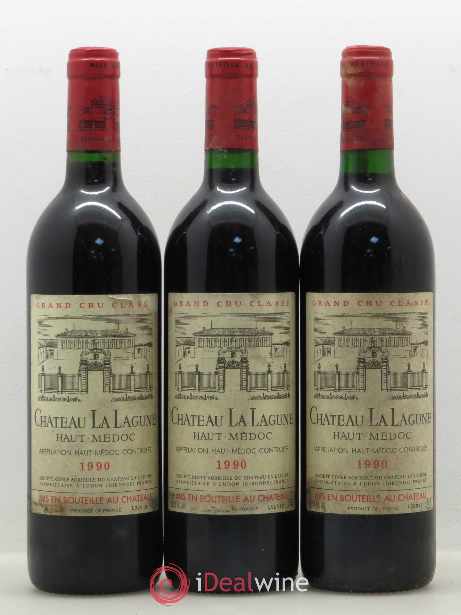 Château la Lagune 3ème Grand Cru Classé 1990 - Lot de 12 bouteilles - 2