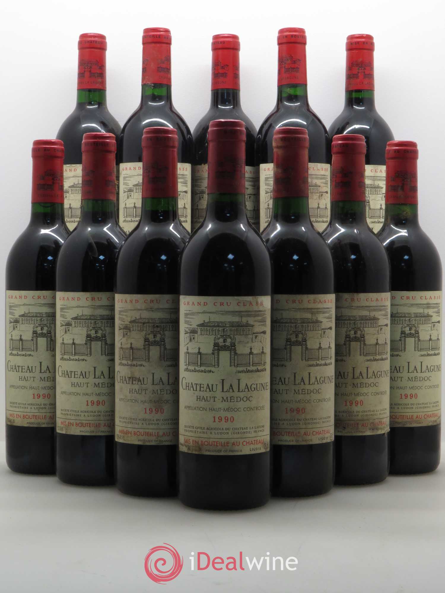 Château la Lagune 3ème Grand Cru Classé 1990 - Lot de 12 bouteilles - 0