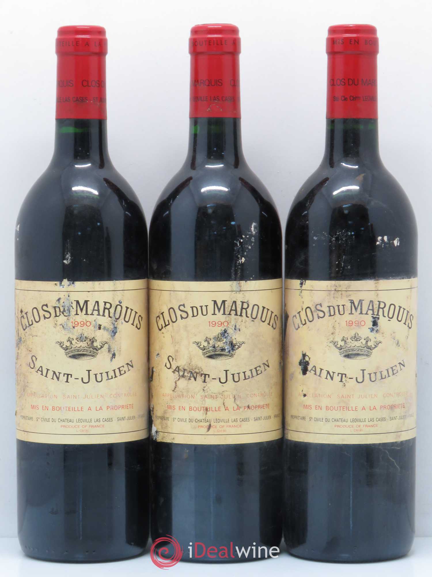 Clos du Marquis 1990 - Lot de 12 bouteilles - 1