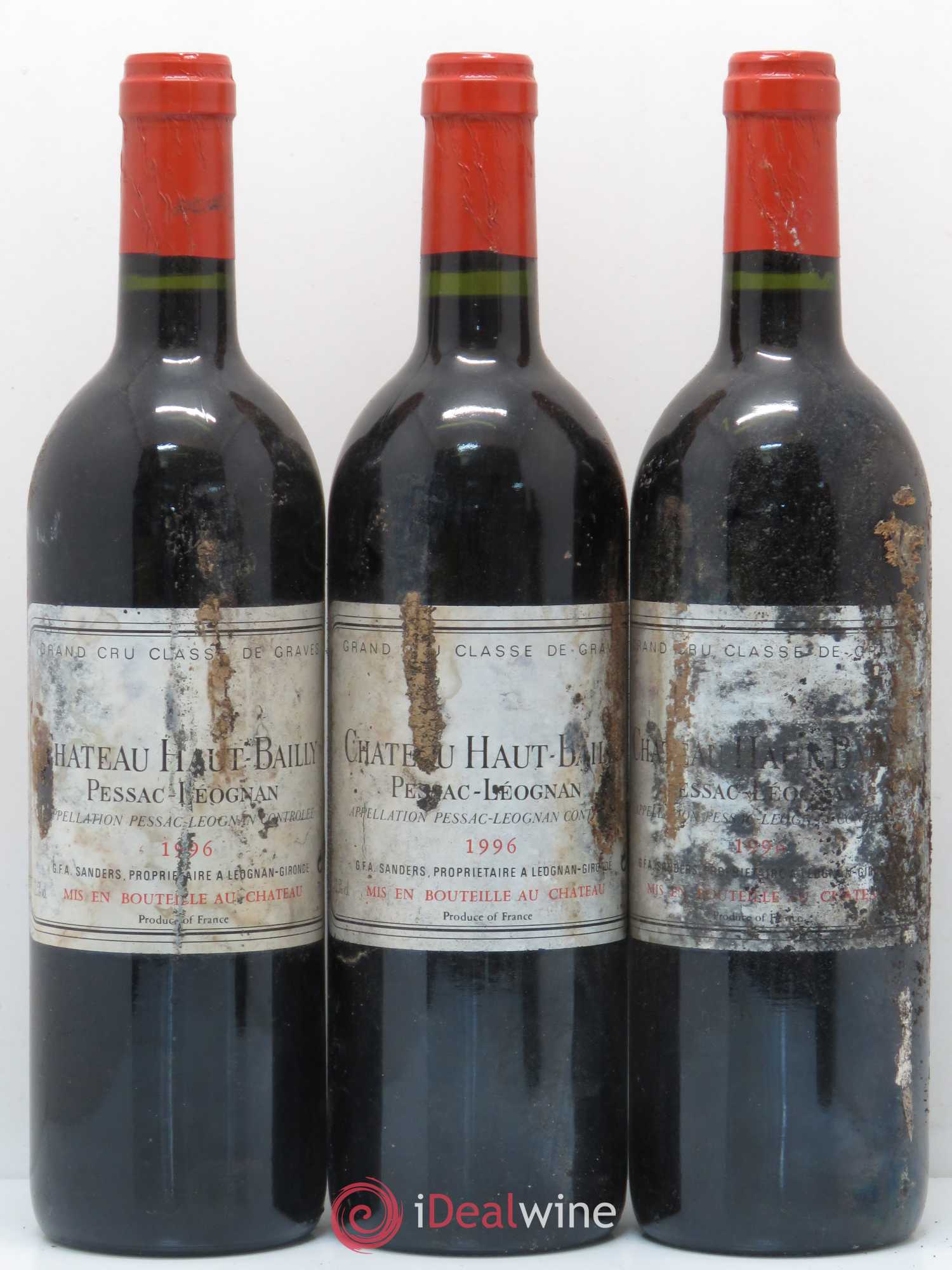 Château Haut-Bailly Cru Classé de Graves 1996 - Lot de 12 bouteilles - 1