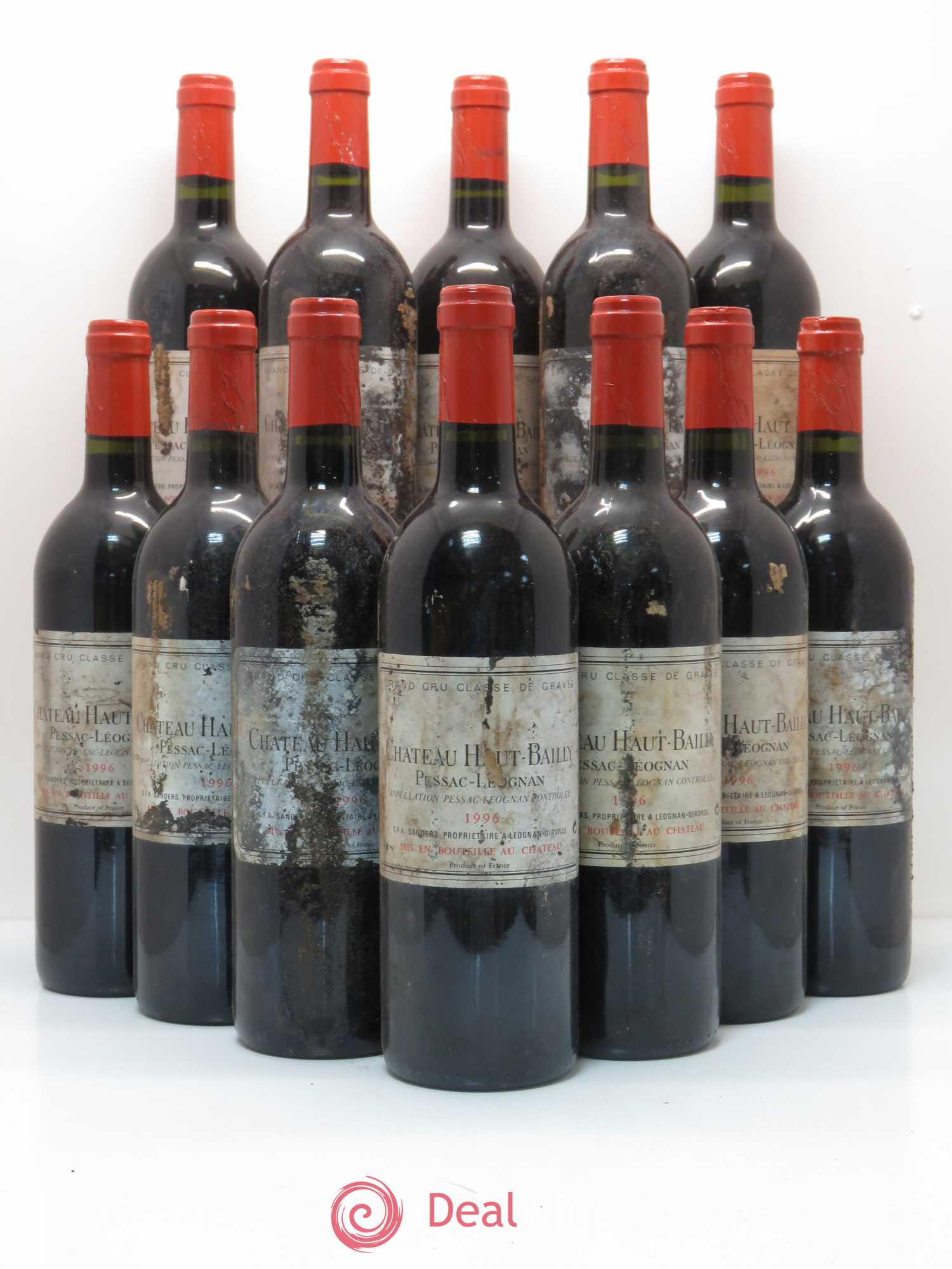Château Haut-Bailly Cru Classé de Graves 1996 - Lot de 12 bouteilles - 0