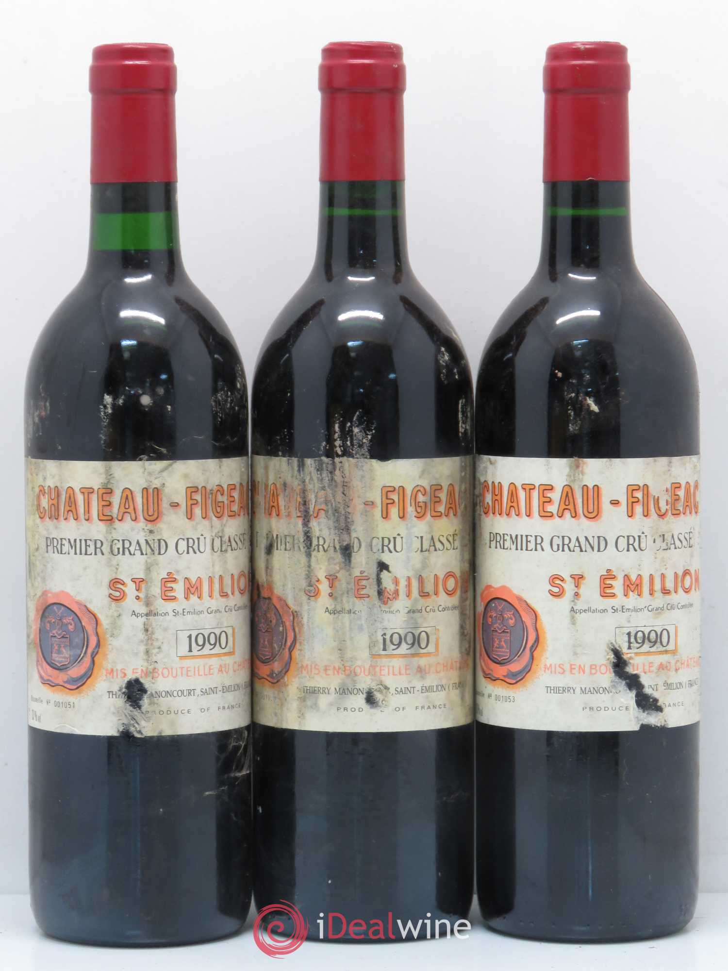Château Figeac 1er Grand Cru Classé A 1990 - Lot de 6 bouteilles - 1