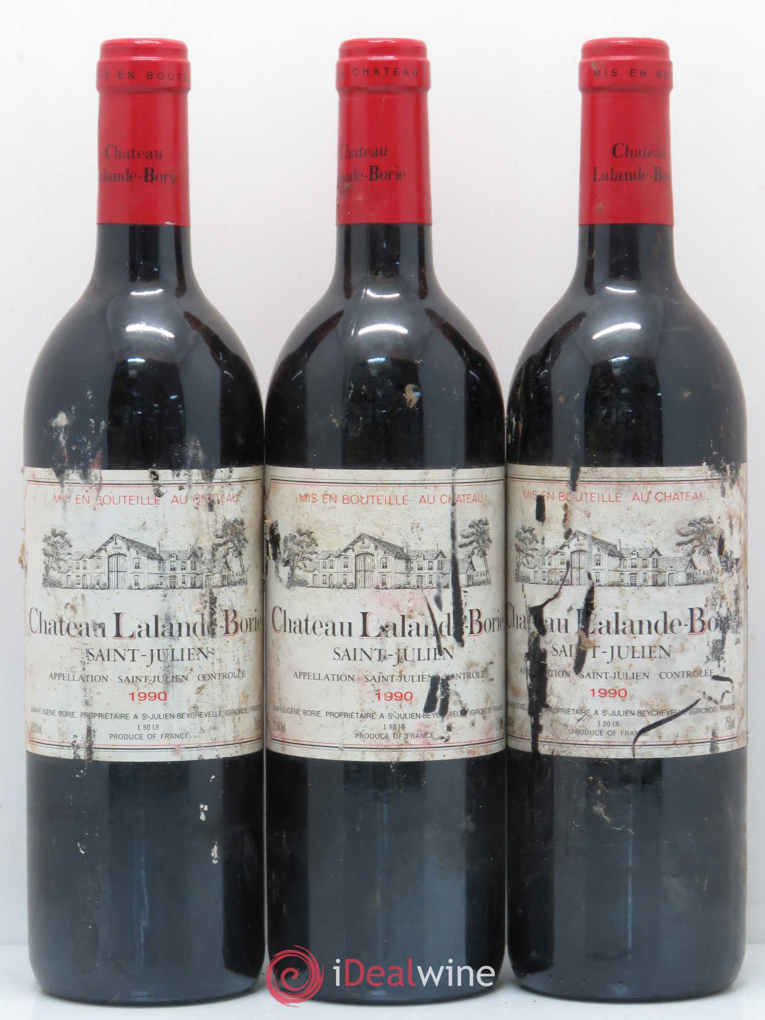 Château Lalande Borie 1990 - Lot de 6 bouteilles - 1